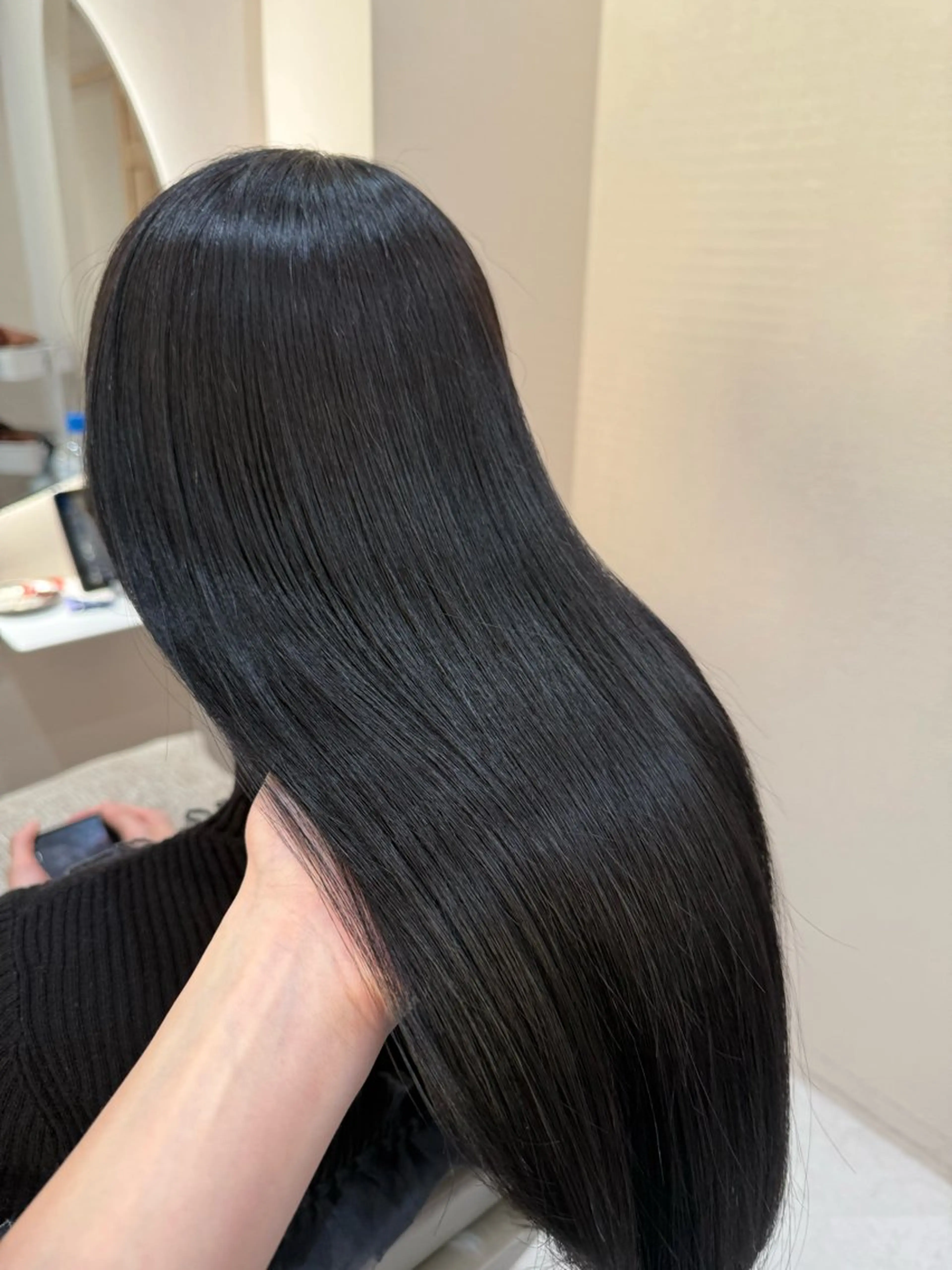 セミロング カット ヘアカラー トリートメント 🥇ブリーチ無し 透明感🥇佐藤のヘアスタイル