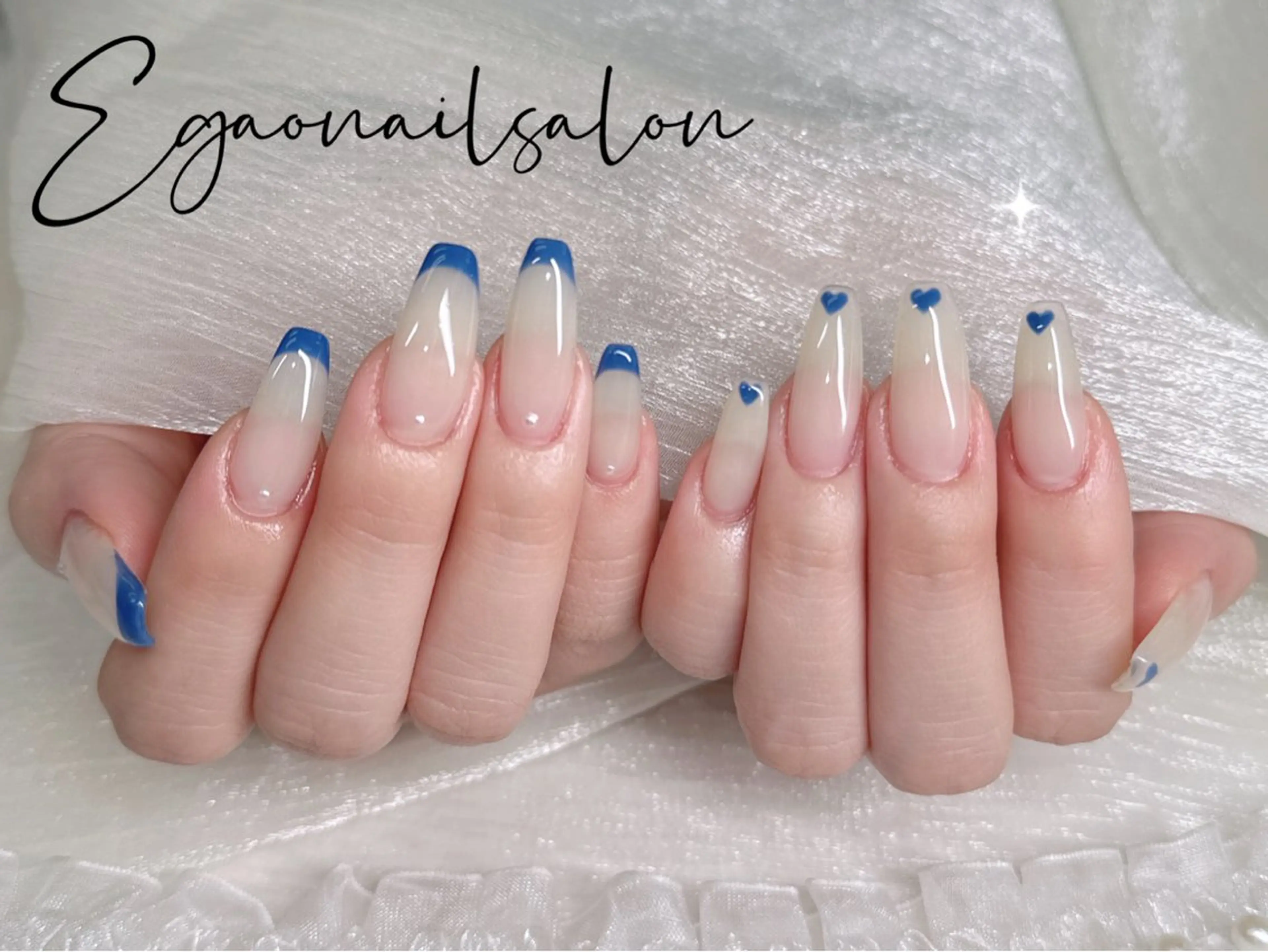 ネイル アートネイル フットネイル フレンチネイル ジェルネイル グラデーション Egao Nail Salonのネイルデザイン