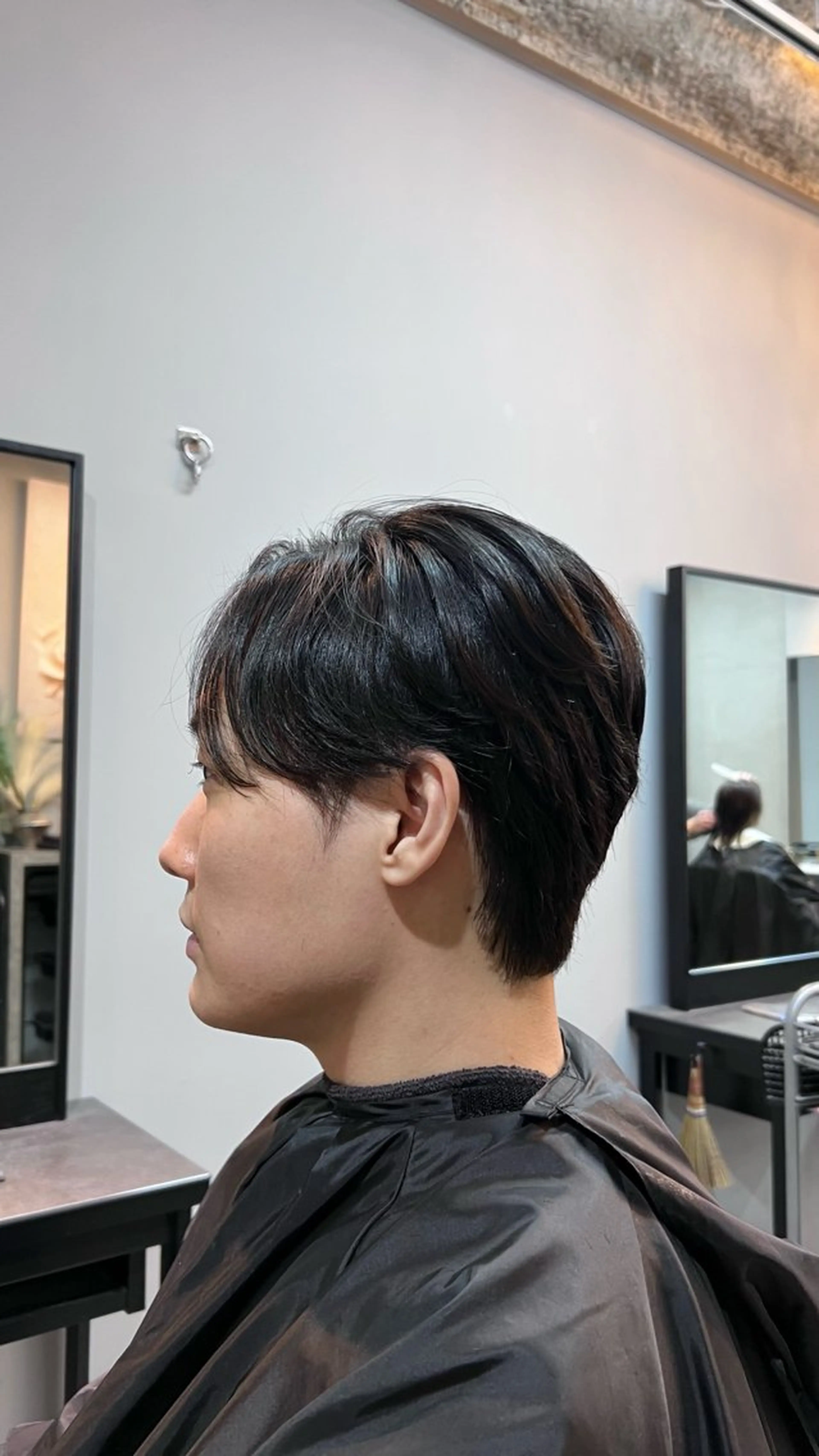 ショート パーマ メンズ センターパート 縮毛矯正 Alo所属・💥メンズパーマ /表参道/モント💥のヘアスタイル