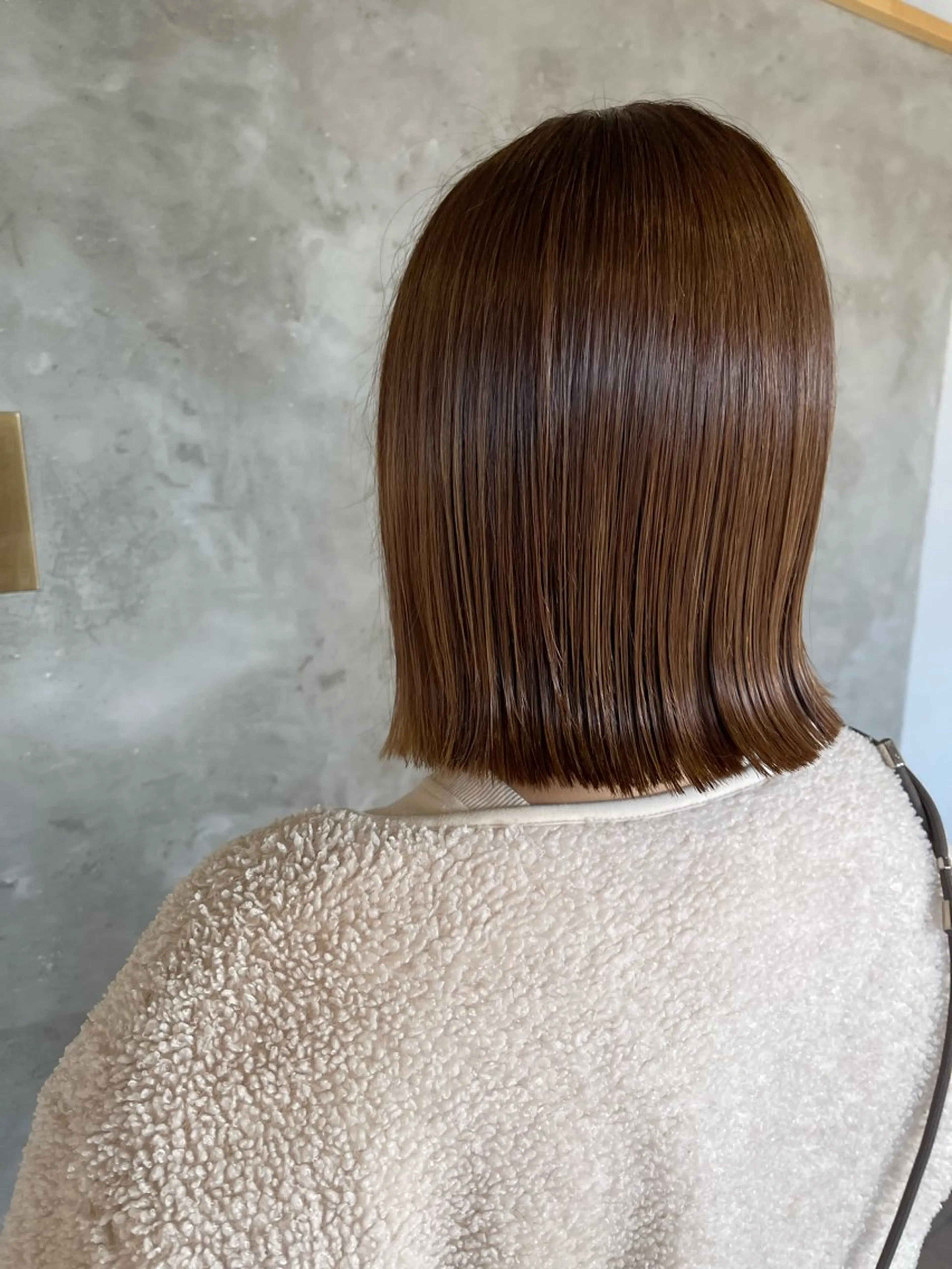 ミディアム カラー ベージュカラー ブラウンカラー Kamie みかじりのヘアスタイル