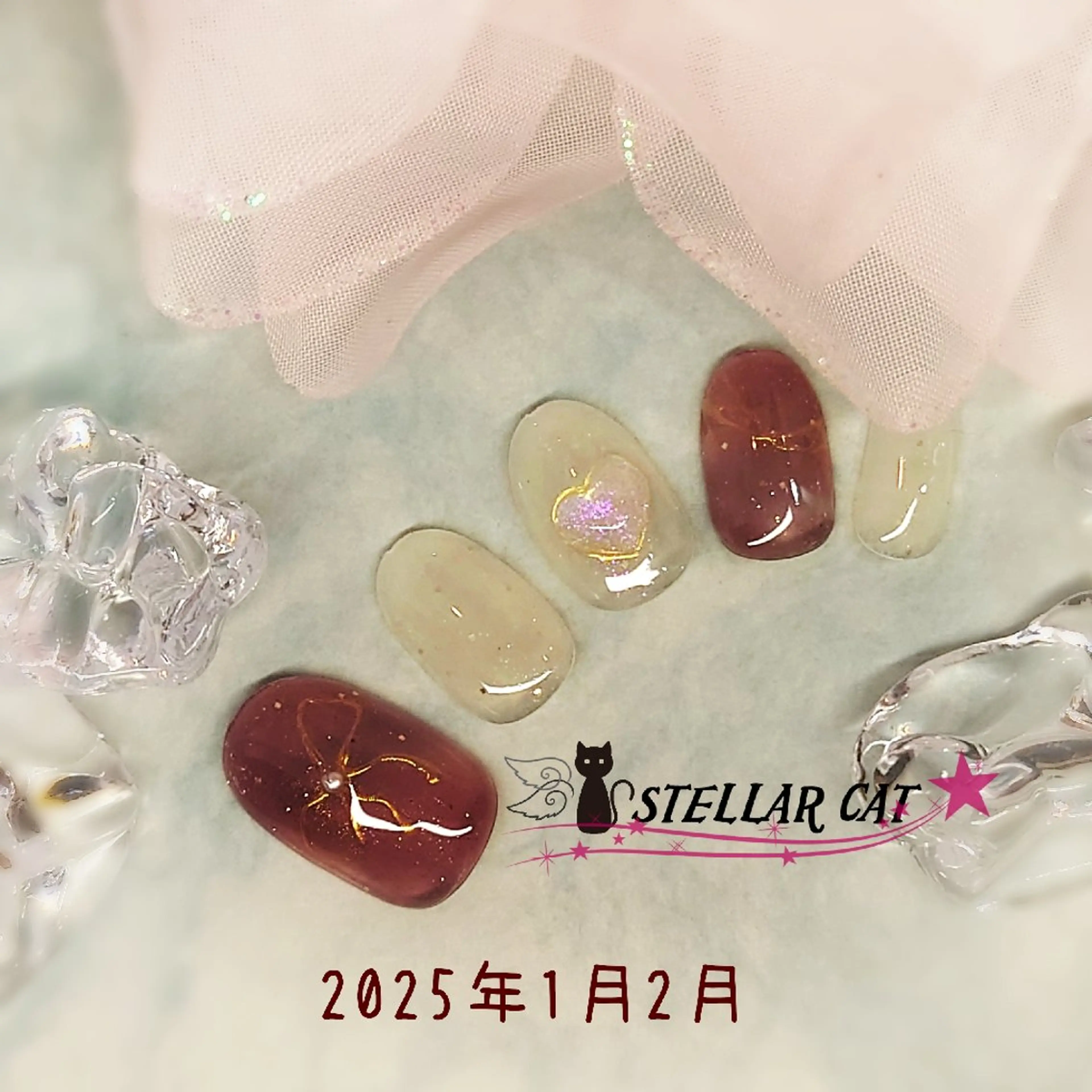 ネイル マットネイル ショートネイル専門 StellarCatのネイルデザイン