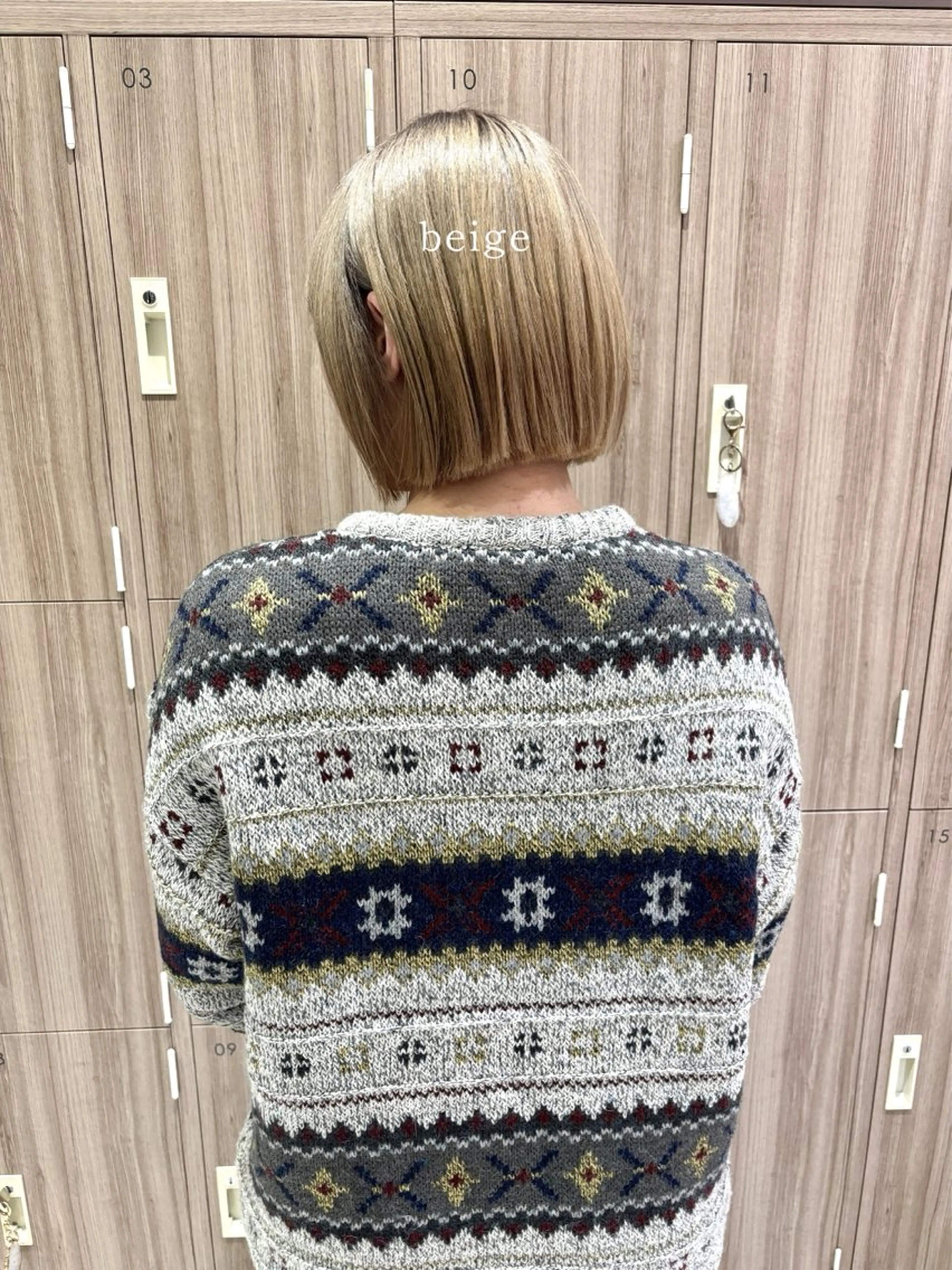 ミディアム カラー ショートヘアカラー 山本のヘアスタイル