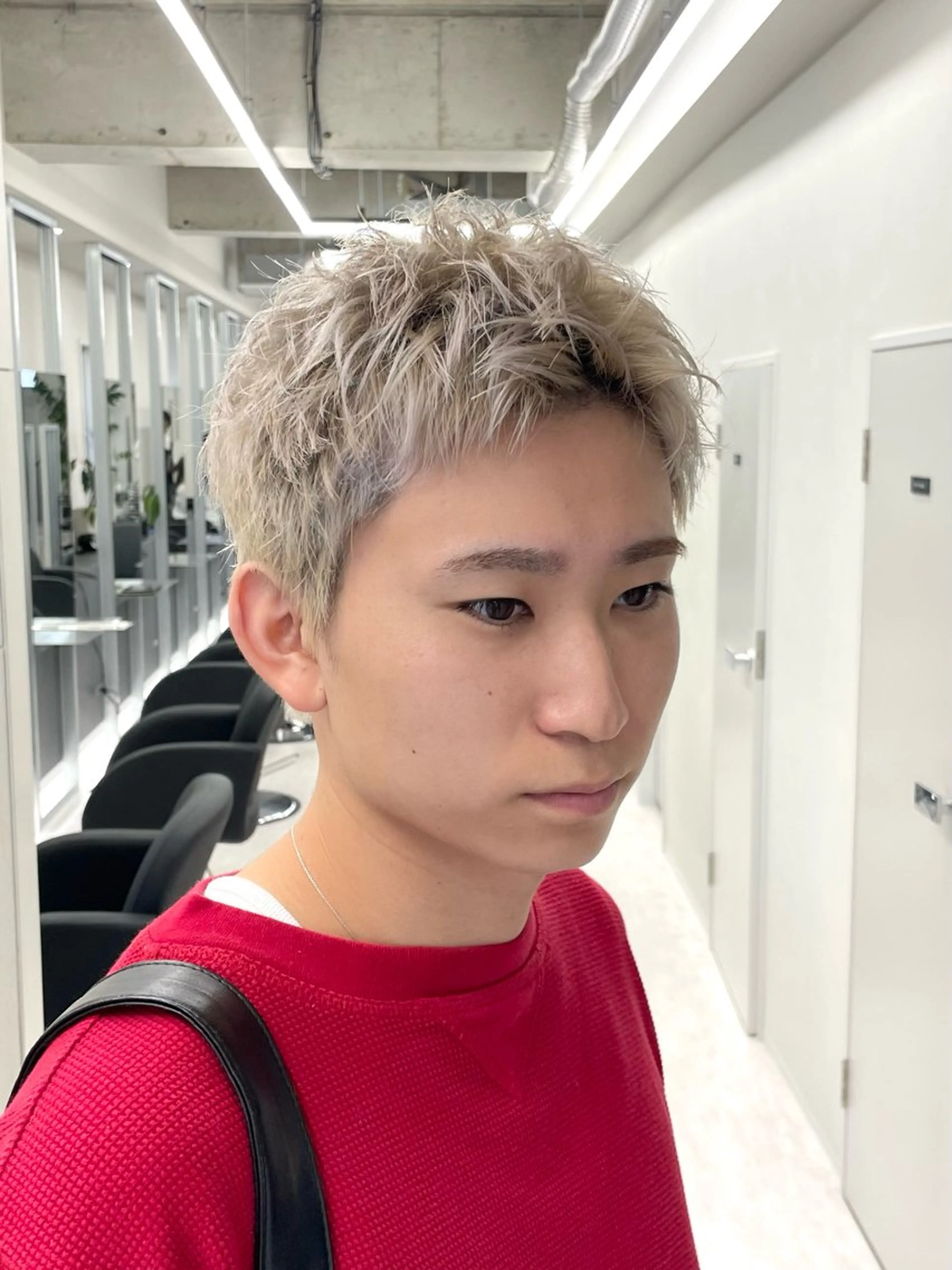 ショート カラー メンズ スパイキーショート ショートヘア カット ヘアカラー 福永速人 /メンズパーマのヘアスタイル