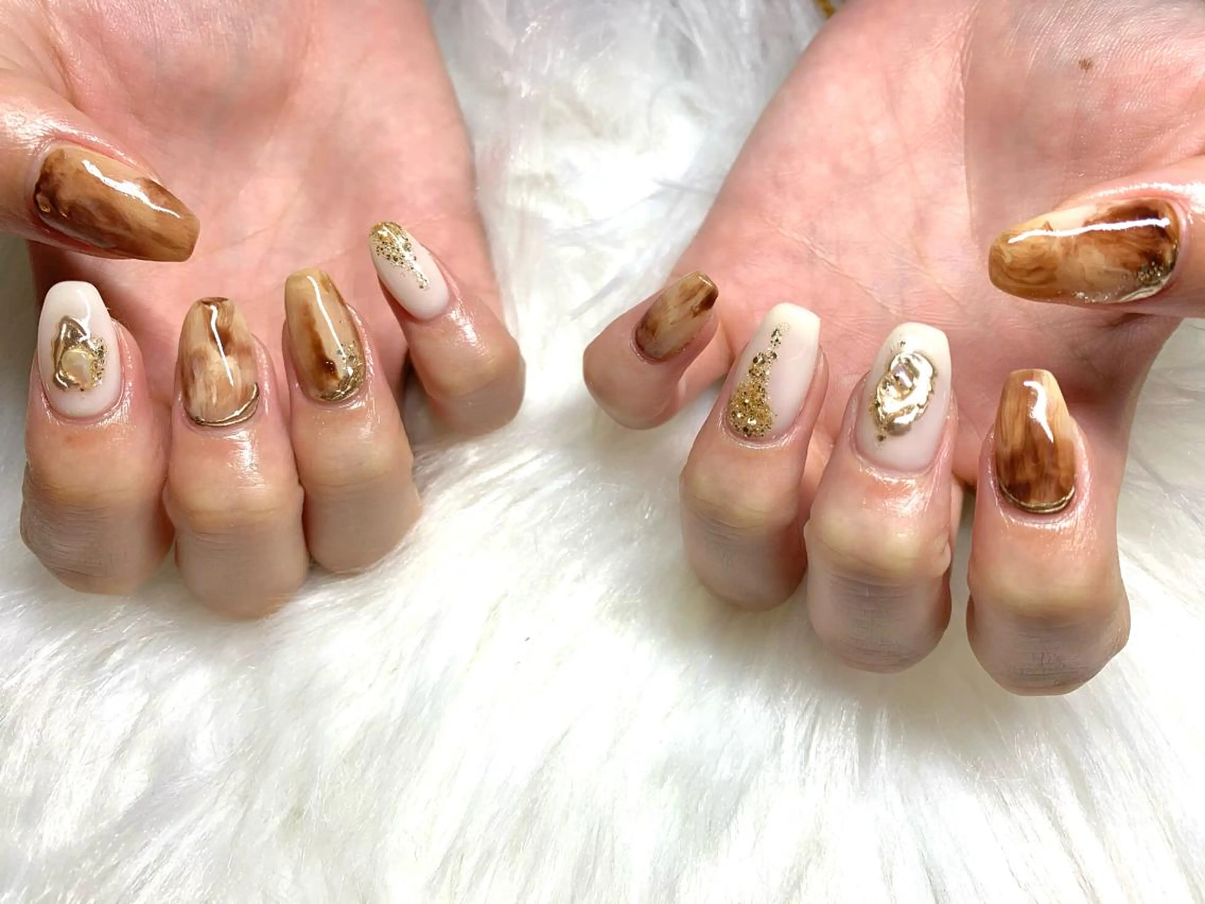 ネイル ニュアンスネイル aime 中崎町のネイルデザイン