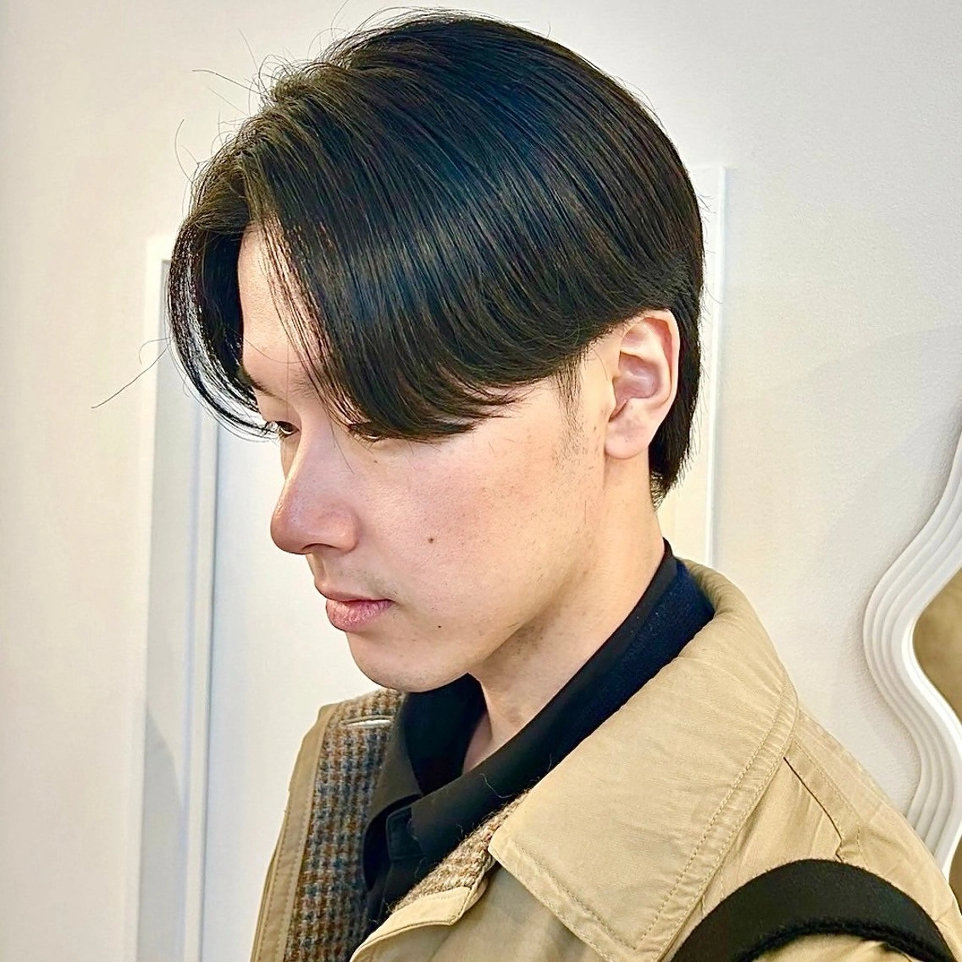 メンズ センターパート マッシュ メンズパーマ スパイキーショート ツーブロック カット 🍒中川葵久美🍒 メンズ/パーマのヘアスタイル