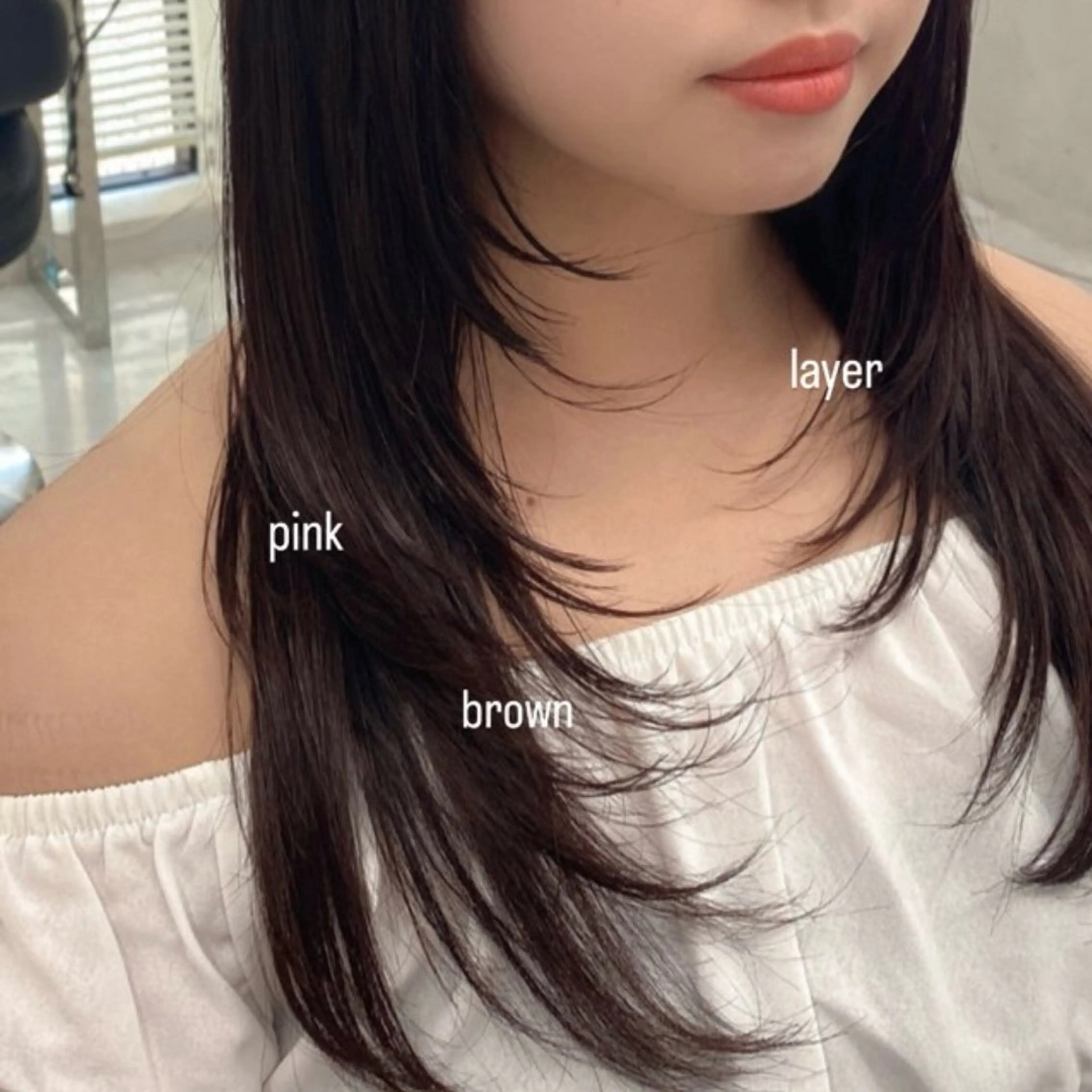 ロング カラー AIN.ANLY.所属・韓国ｶﾞｰﾘｰ 🎀ミスズ🩰のヘアスタイル