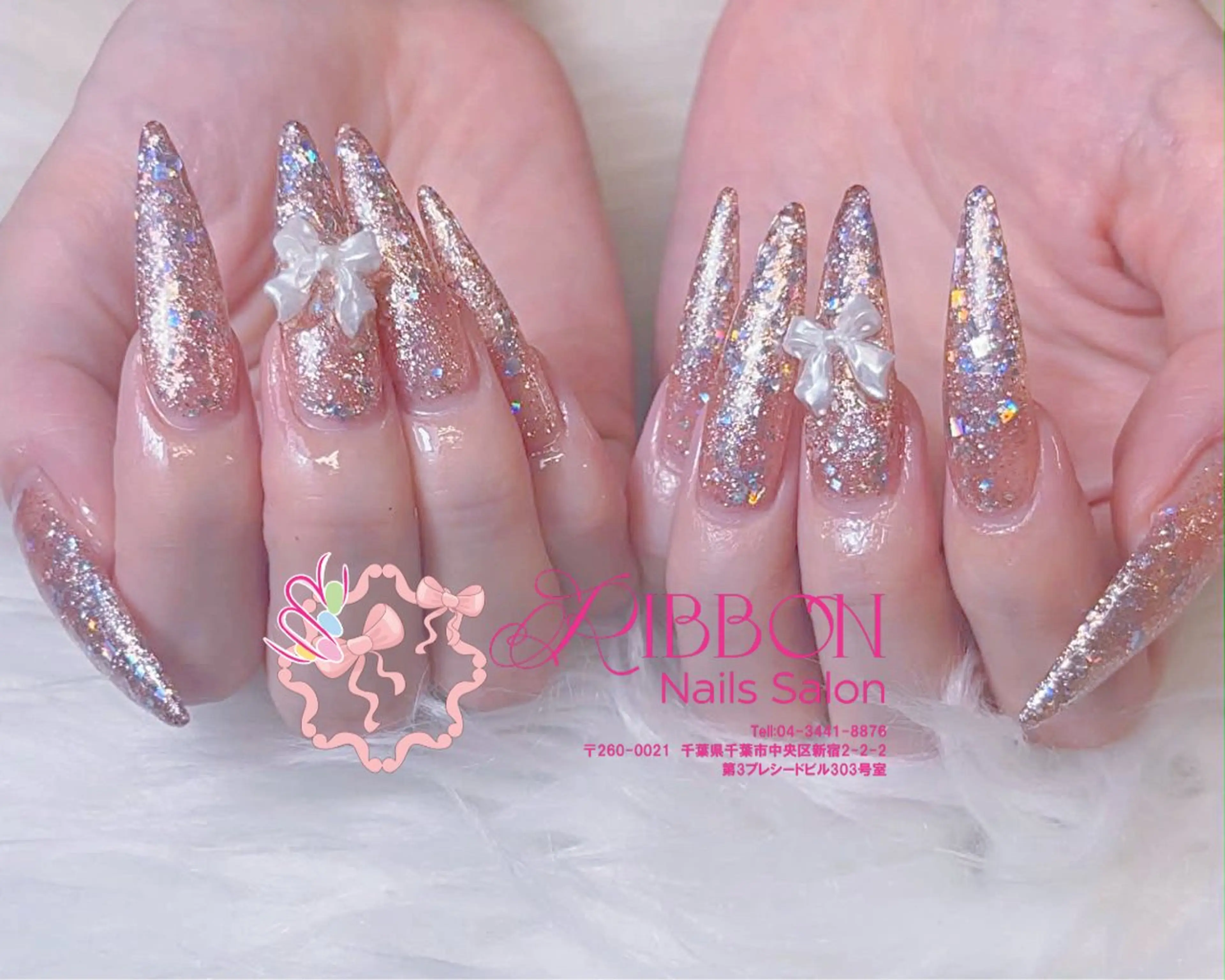 ネイル フレンチネイル ジェルネイル マグネットネイル 持ち込み ニュアンスネイル ハンドネイル Ribbonnail salonのネイルデザイン