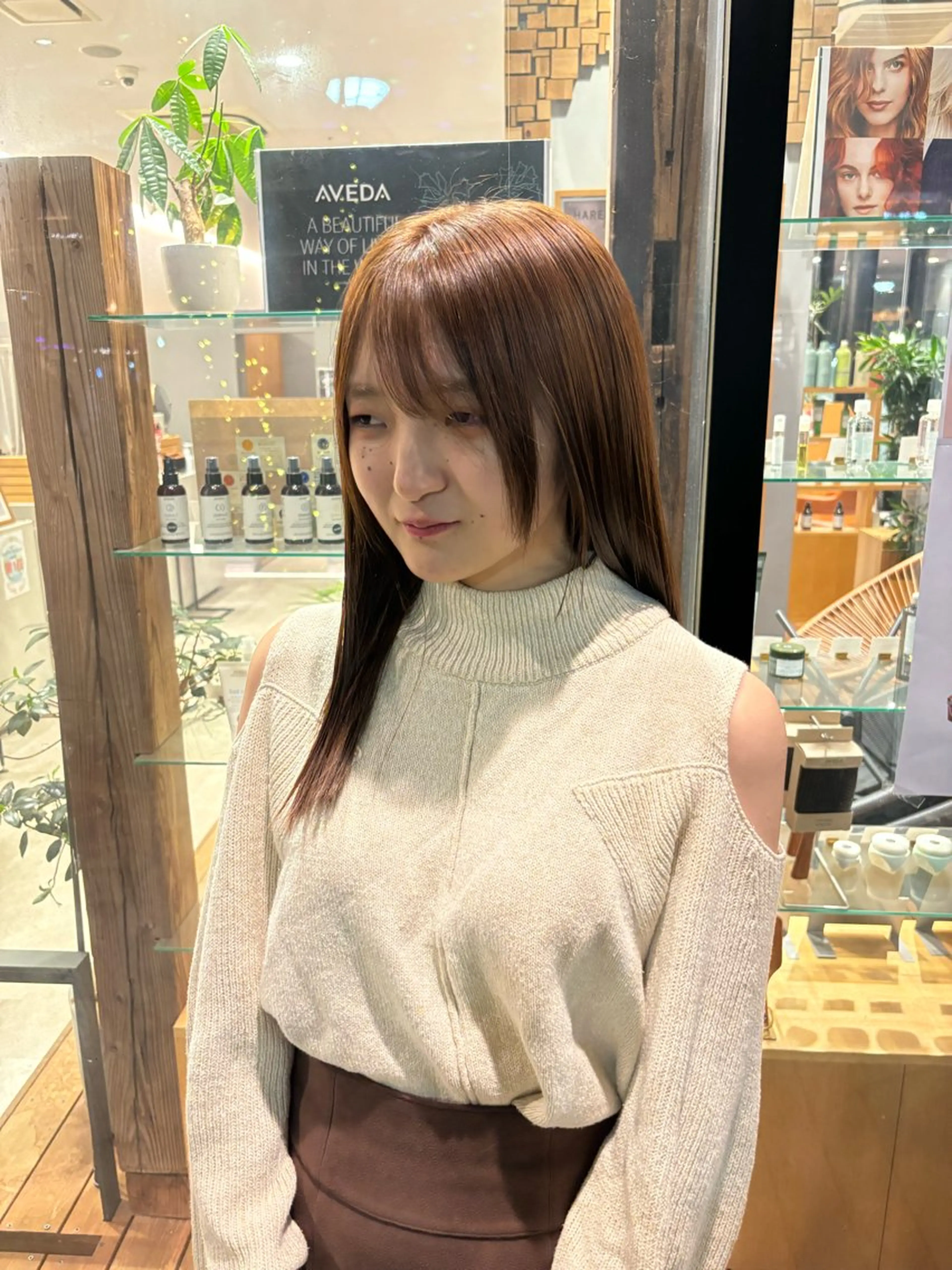 セミロング カラー ヘアアレンジ 加藤 愛実のヘアスタイル