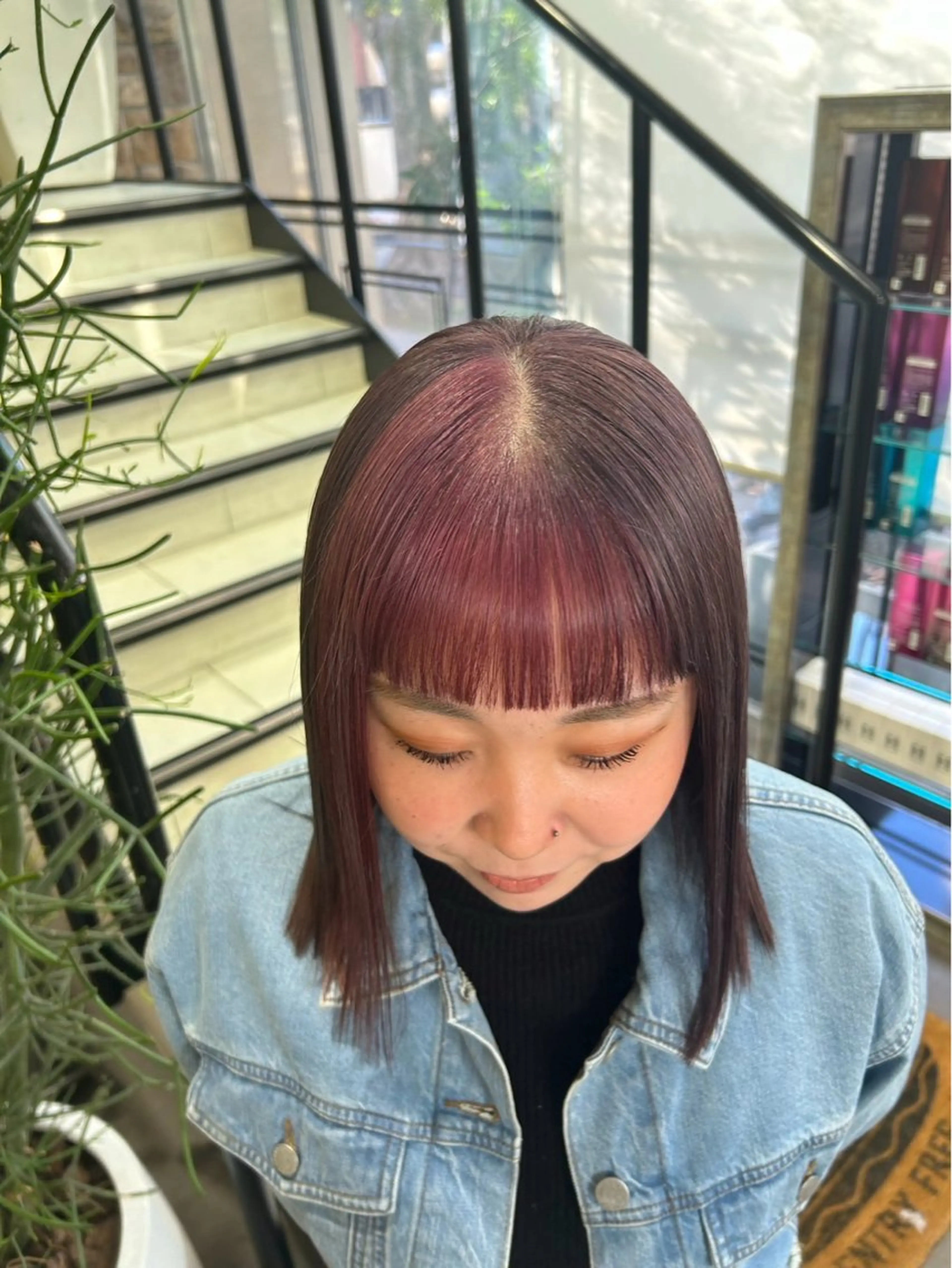 ミディアム カラー 💝ハイトーン/暖色 /吉祥寺/のヘアスタイル