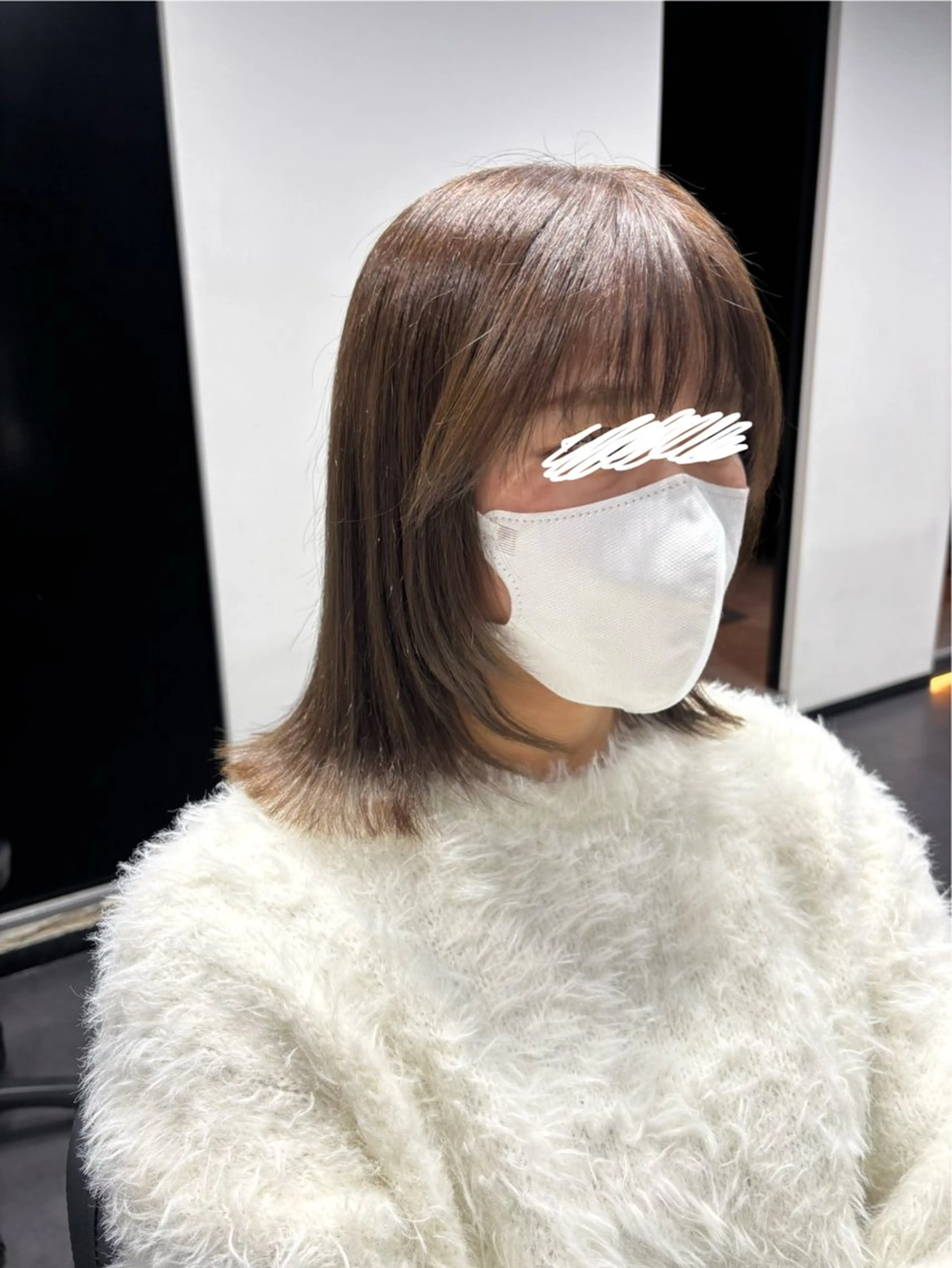 ミディアム 福島 菜摘のヘアスタイル