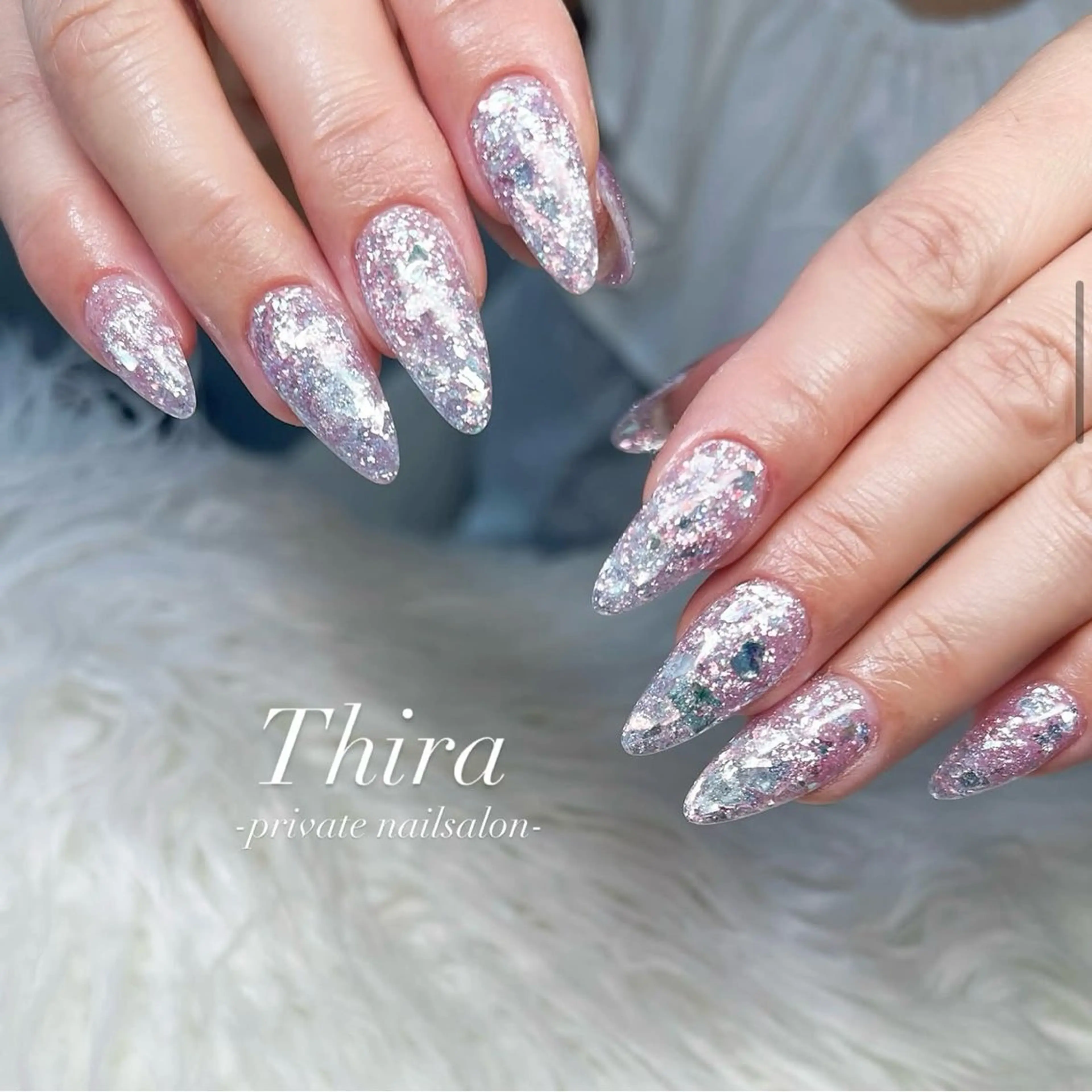 ネイル キラキラネイル ワンカラーネイル スカルプネイル ハンドネイル Nail saeのネイルデザイン