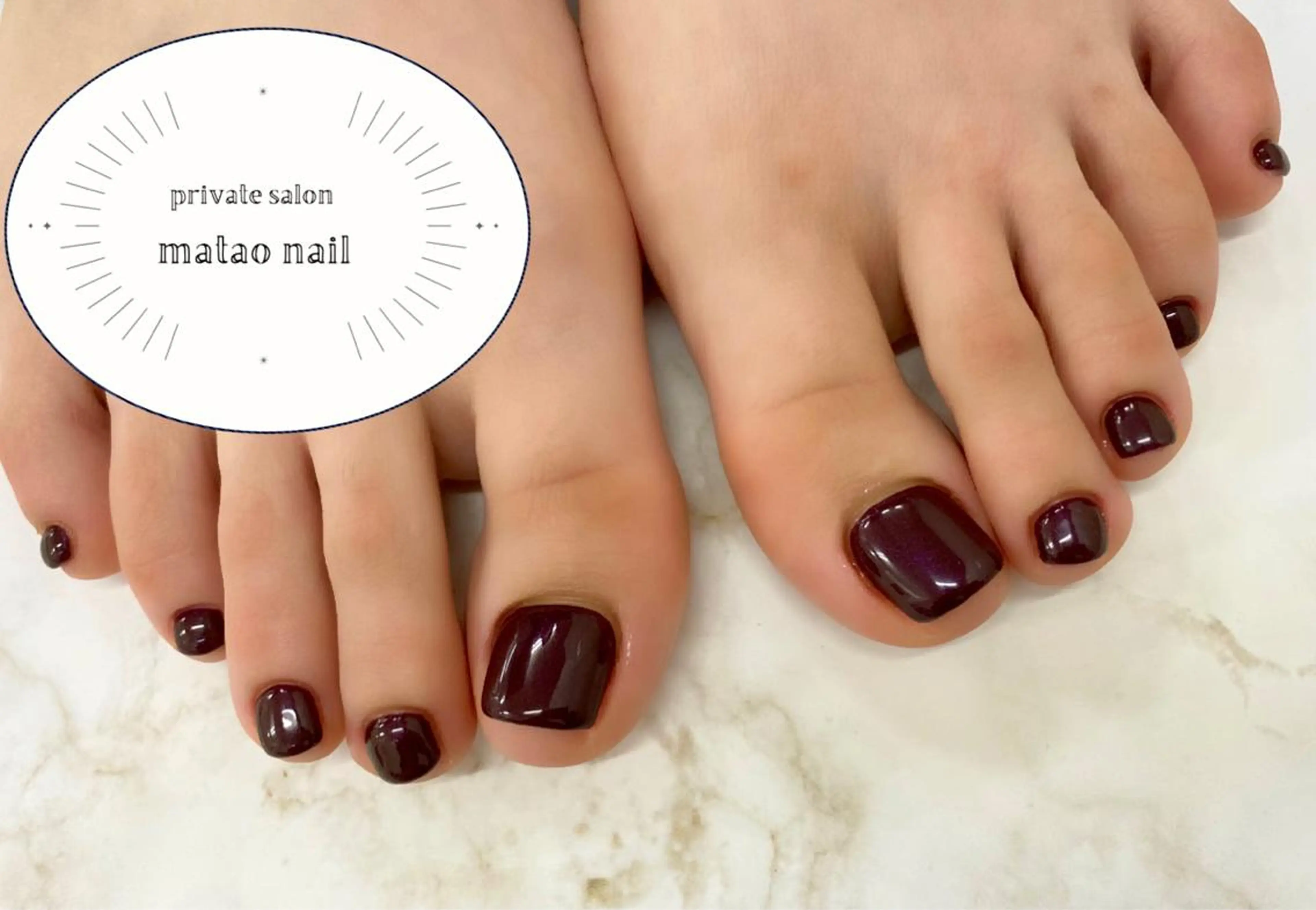 ネイル フットネイル シンプルネイル matao nailのネイルデザイン