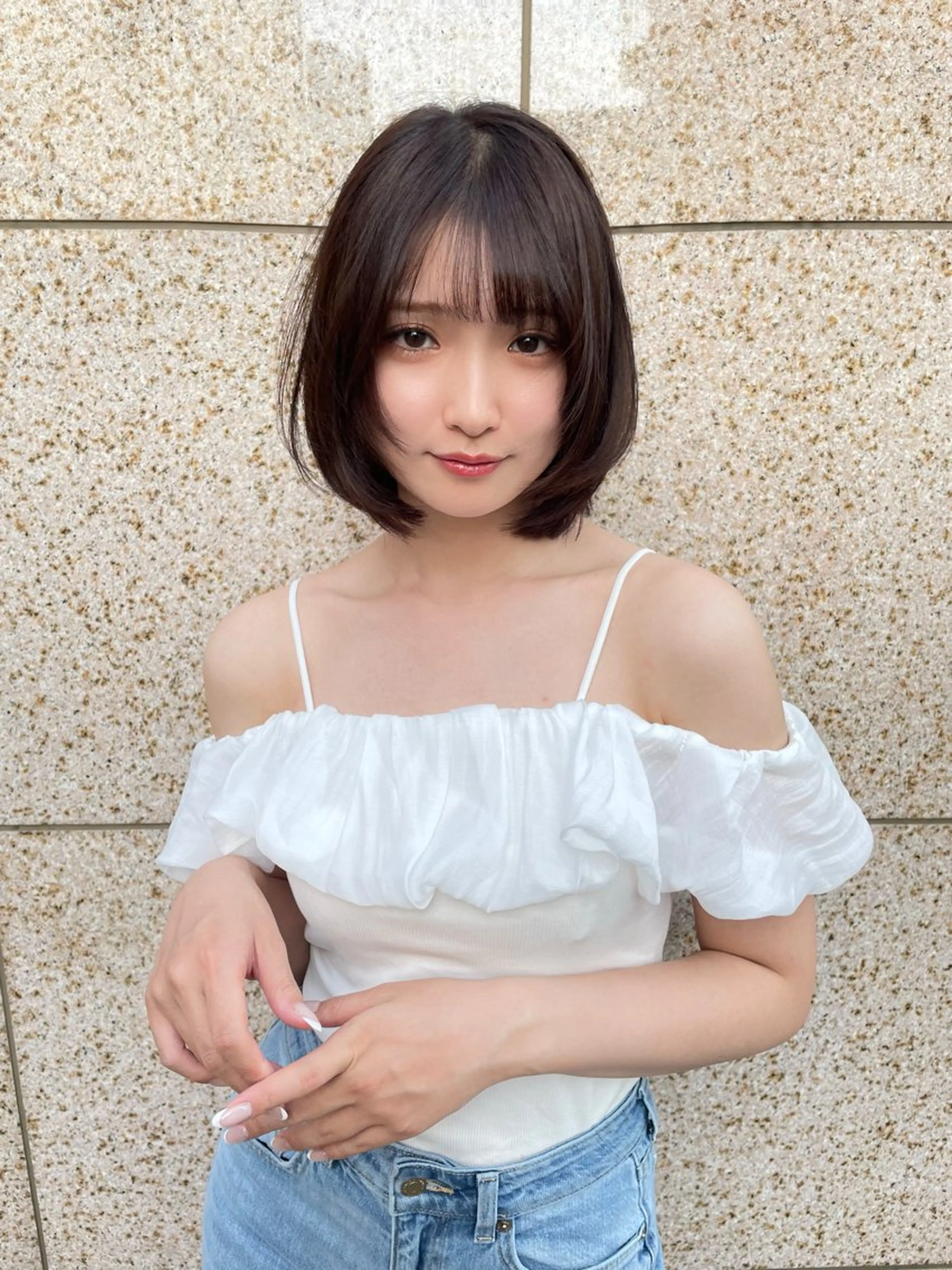 ショート カラー ボブレイヤー ブリーチ ダブルカラー ボブ レイヤーカット カット ヘアカラー トリートメント 🫧ショート/ボブ 池袋西口・泡渕✂️のヘアスタイル