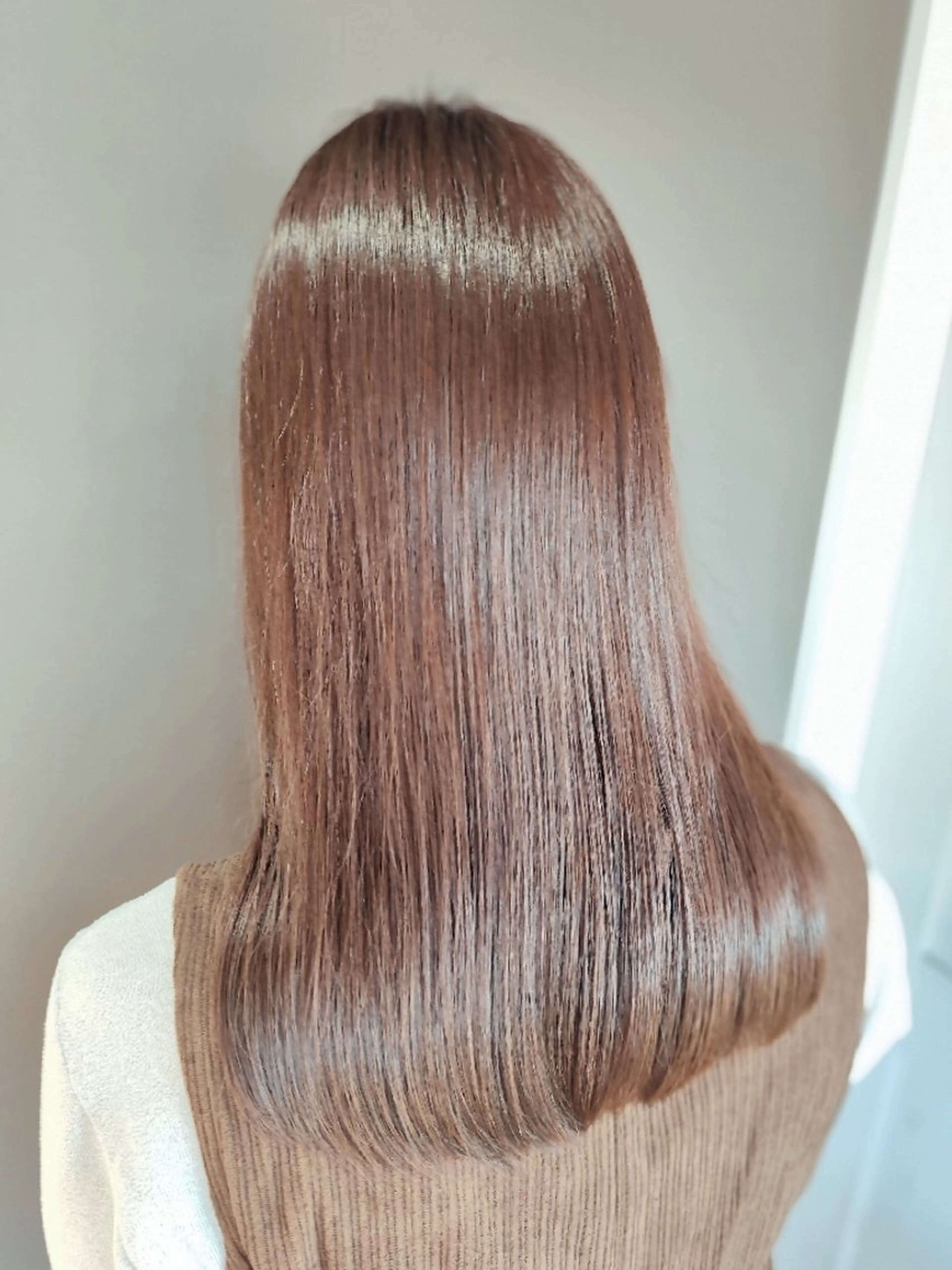 セミロング 外国人風カラー 髪質改善 ヘアカラー トリートメント ヘッドスパ Suimmie ikukoのヘアスタイル