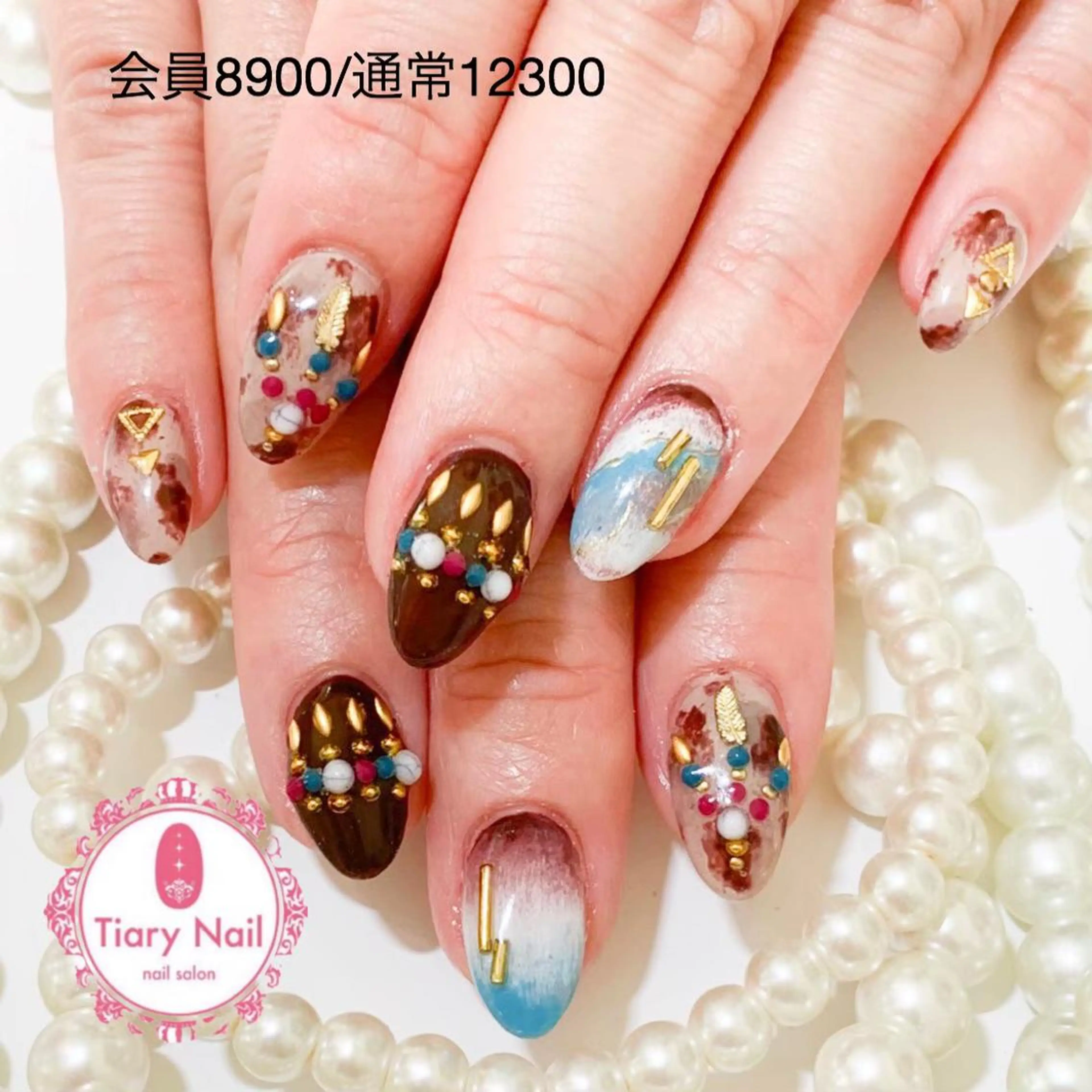 ネイル 💗🪽Tiary Nail🪽💗のネイルデザイン