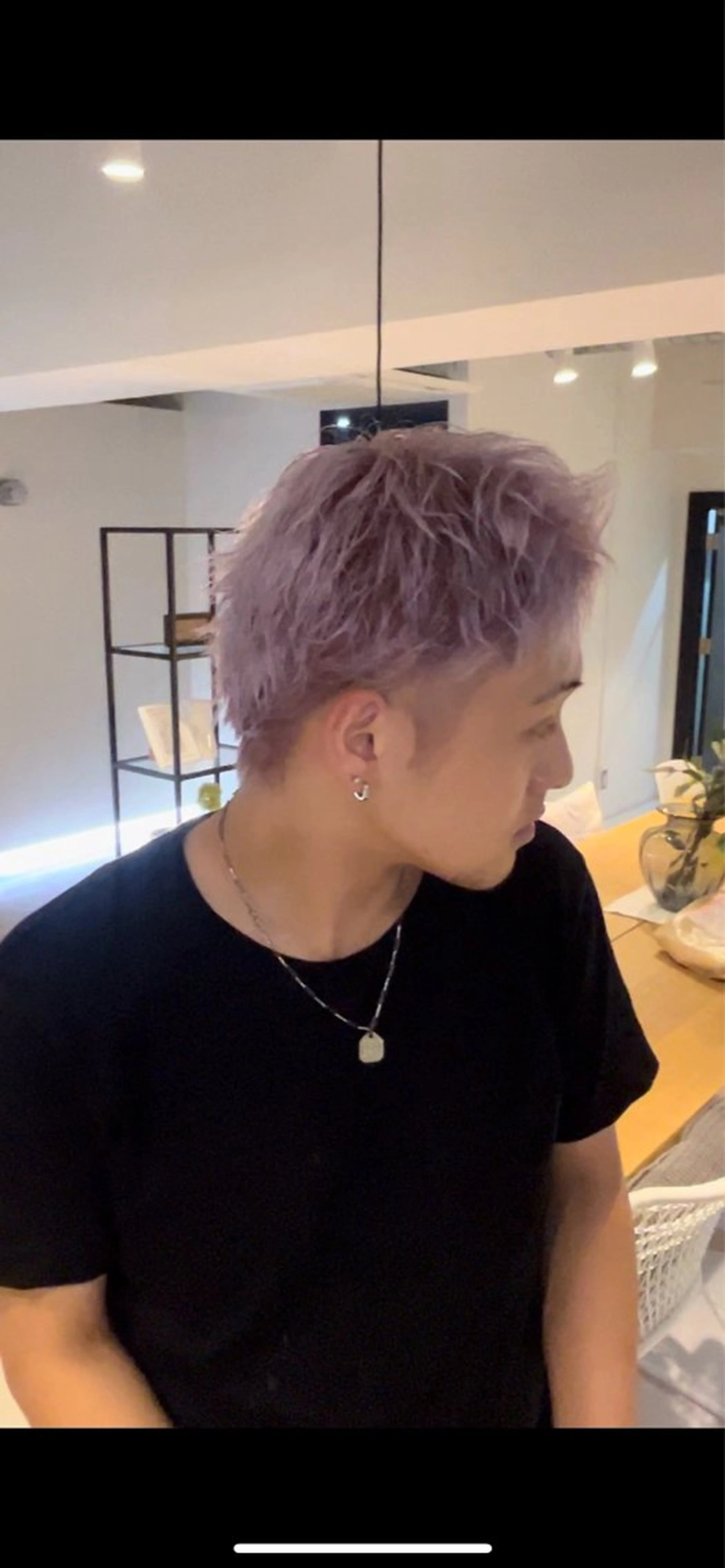 カラー ラベンダーカラー ピンクカラー ピンクラベンダー ニトウ レイナ🌺🌴🐠のヘアスタイル