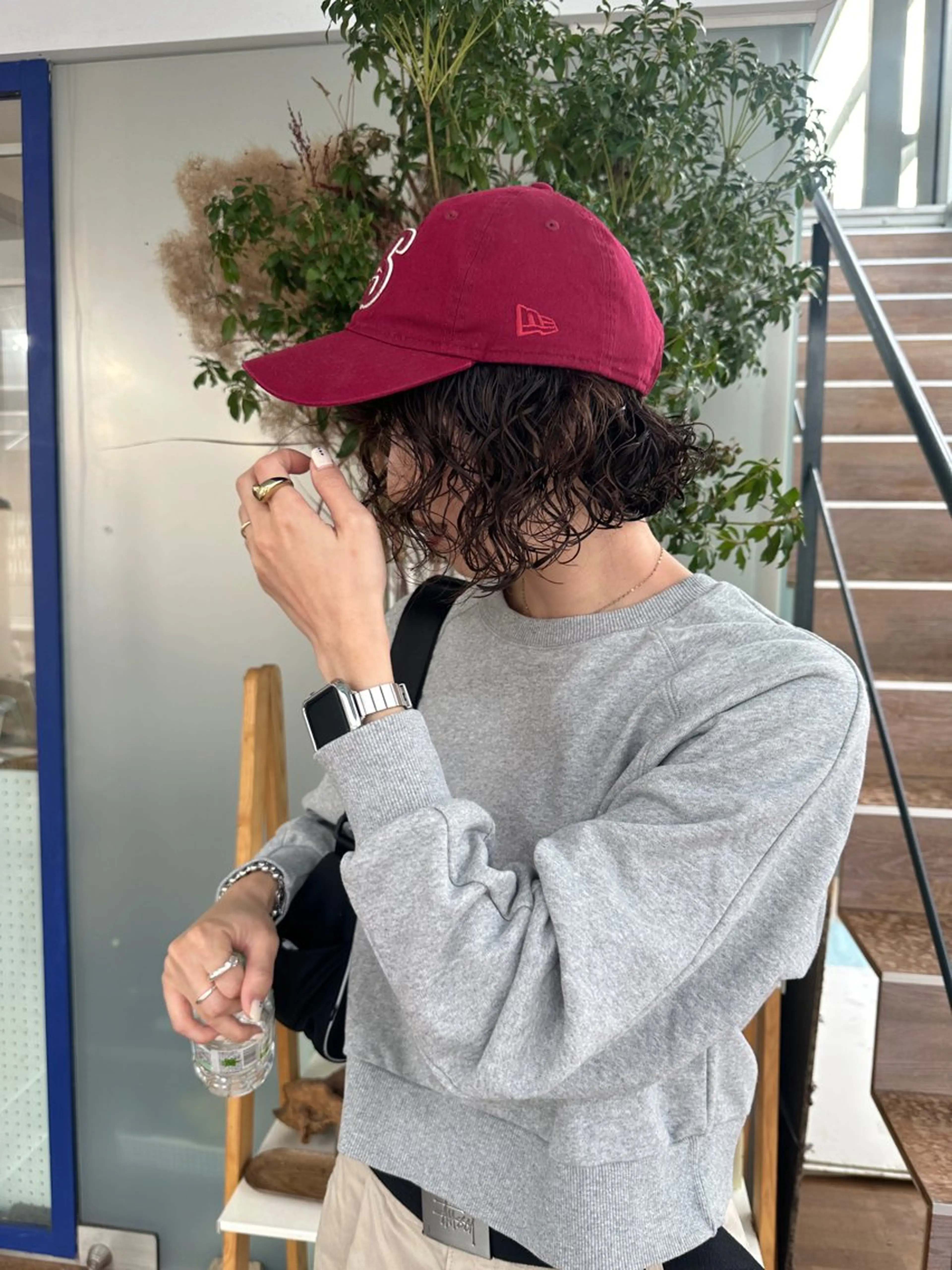 ミディアム パーマ 磯　亜由香🌼 ブリーチ/ボブカットのヘアスタイル