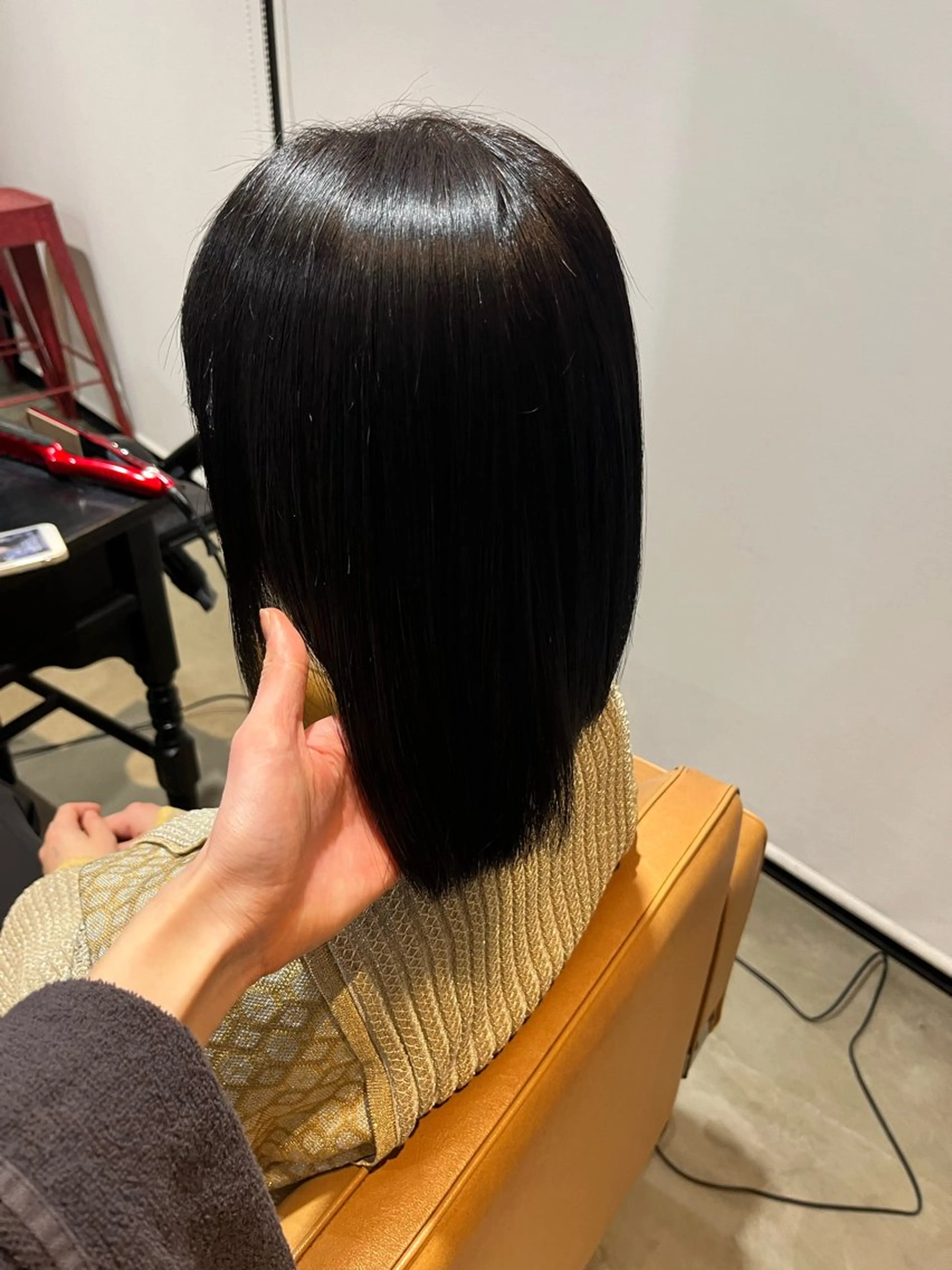 ショート 縮毛矯正 レイヤー/ベージュ mikuのヘアスタイル