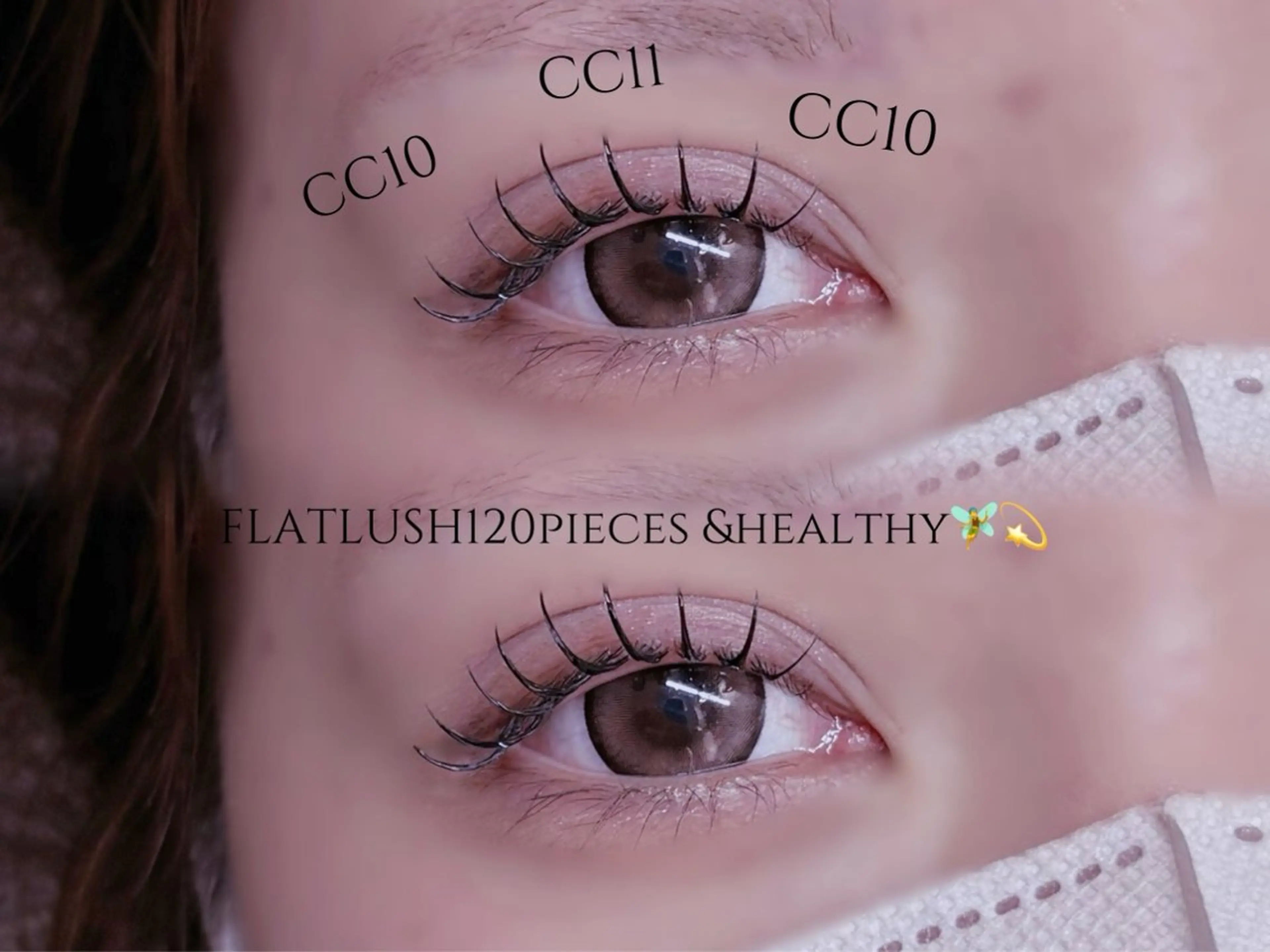 マツエク・マツパ 束感まつ毛 フラットラッシュ ナチュラル マツエク 束感👀バインド 🍒Izumi👀のマツエク・マツパデザイン