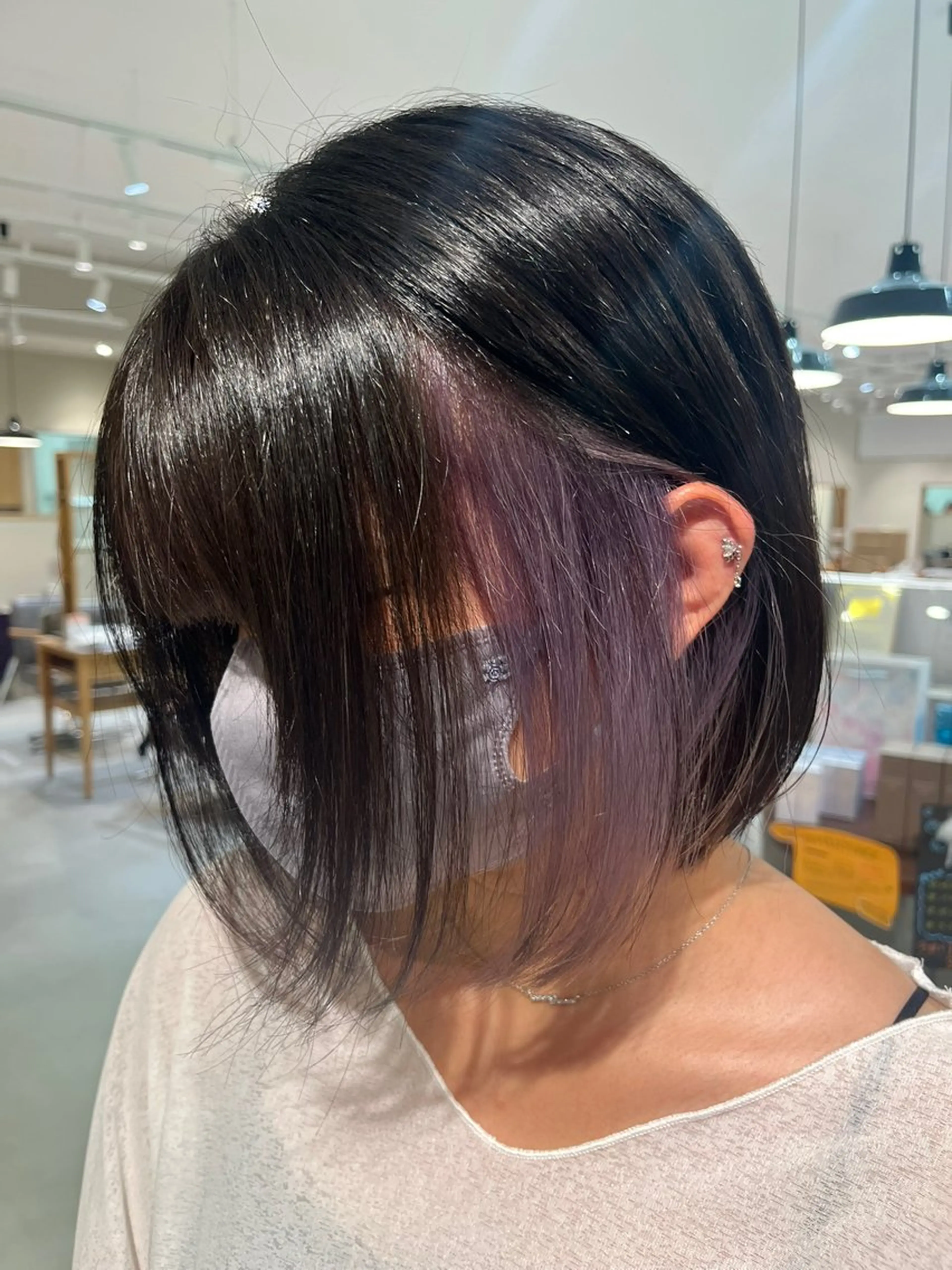 カラー ブリーチ インナーカラー 森 理音のヘアスタイル