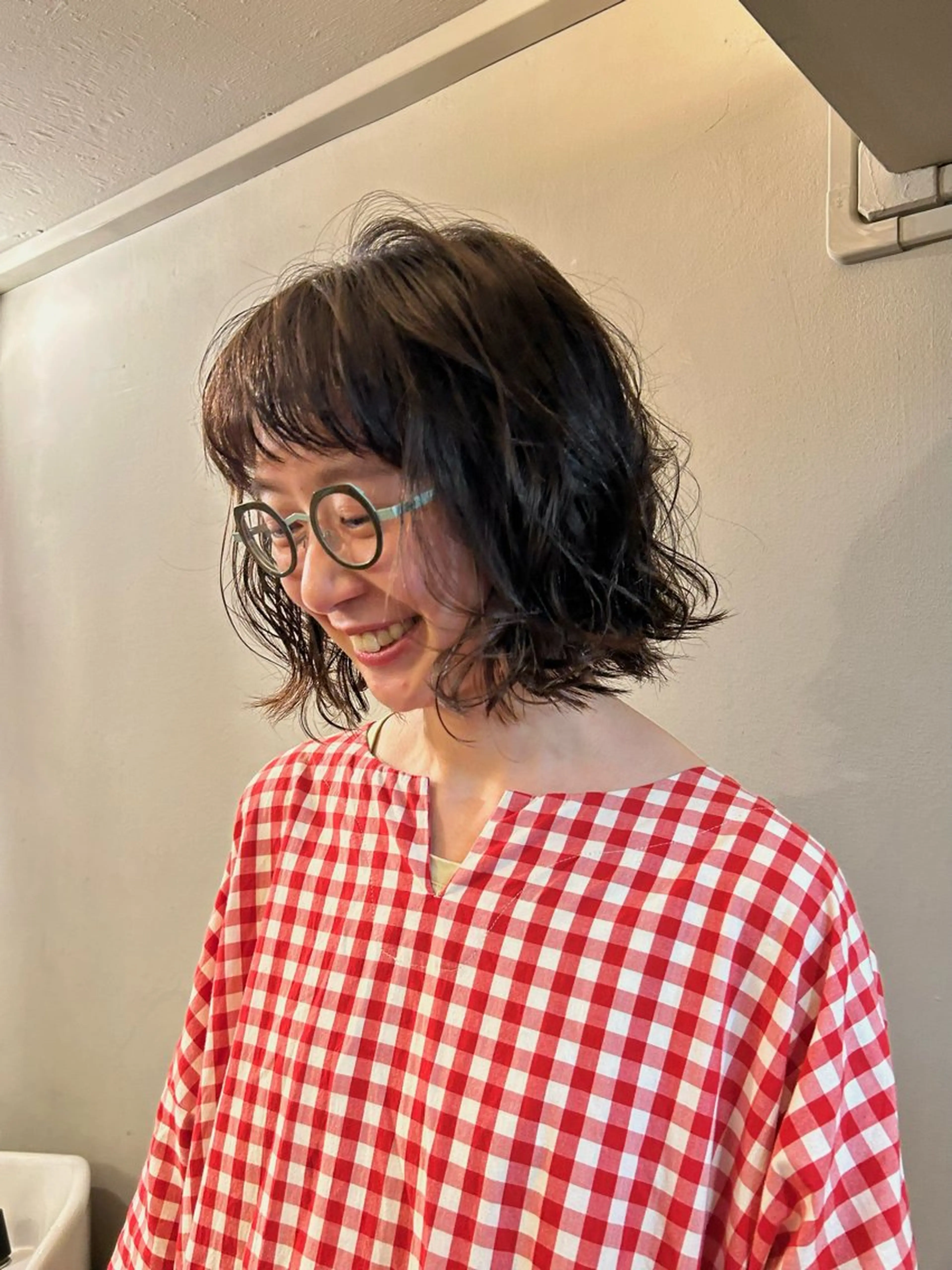 ミディアム カラー 透明感カラー カット ヘアカラー トリートメント ショートカット 🪷なりたりみのヘアスタイル