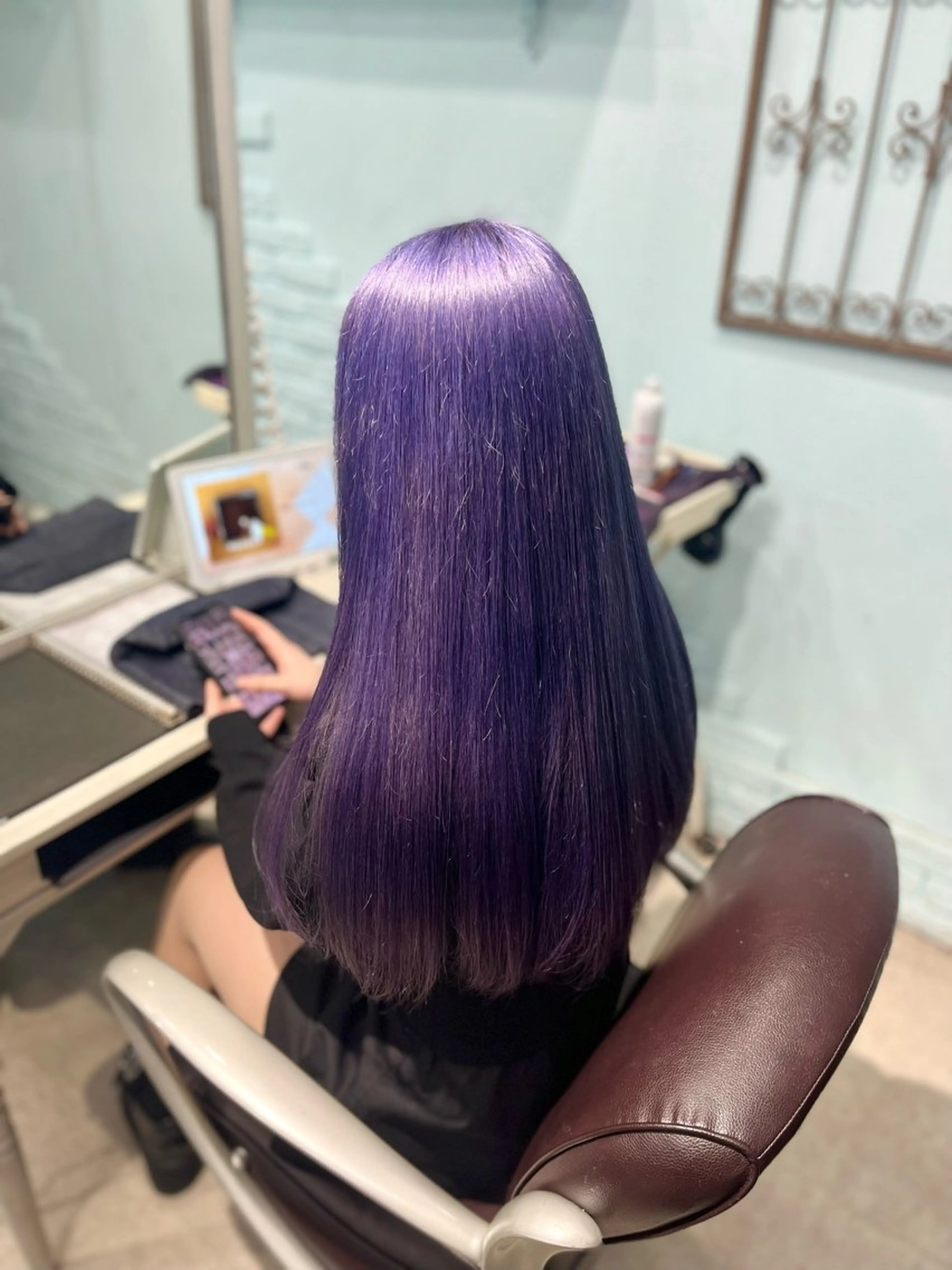 ロング カラー ヘアアレンジ ヘアカラー トリートメント ヘアセット 🩶【推しハイトーン 】yuzu🩶のヘアスタイル