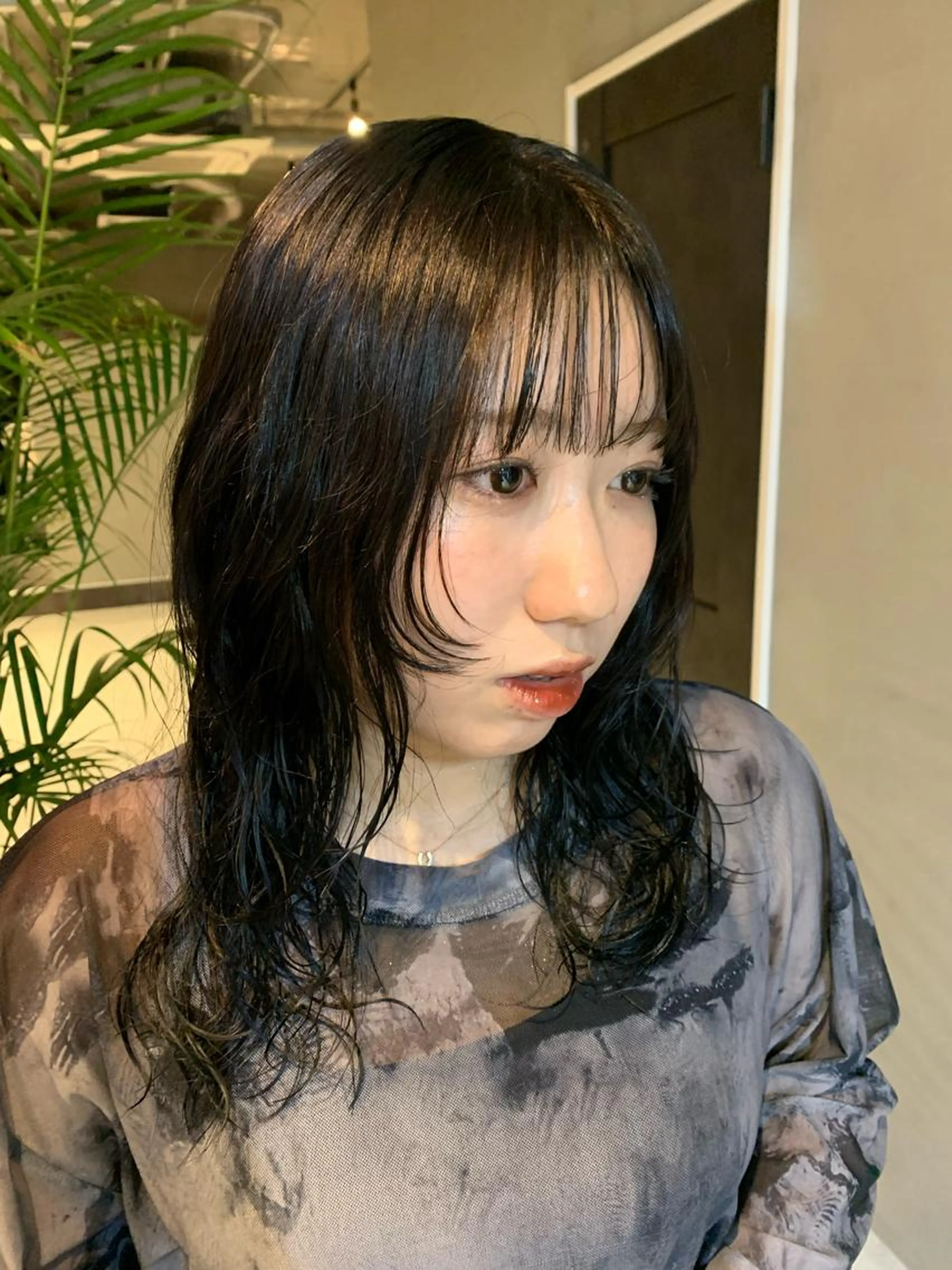 【📘当日予約◎ヘアカラーモデル💌】ワンカラー🫐寒色系🪽　✨ミニモ限定価格✨の写真