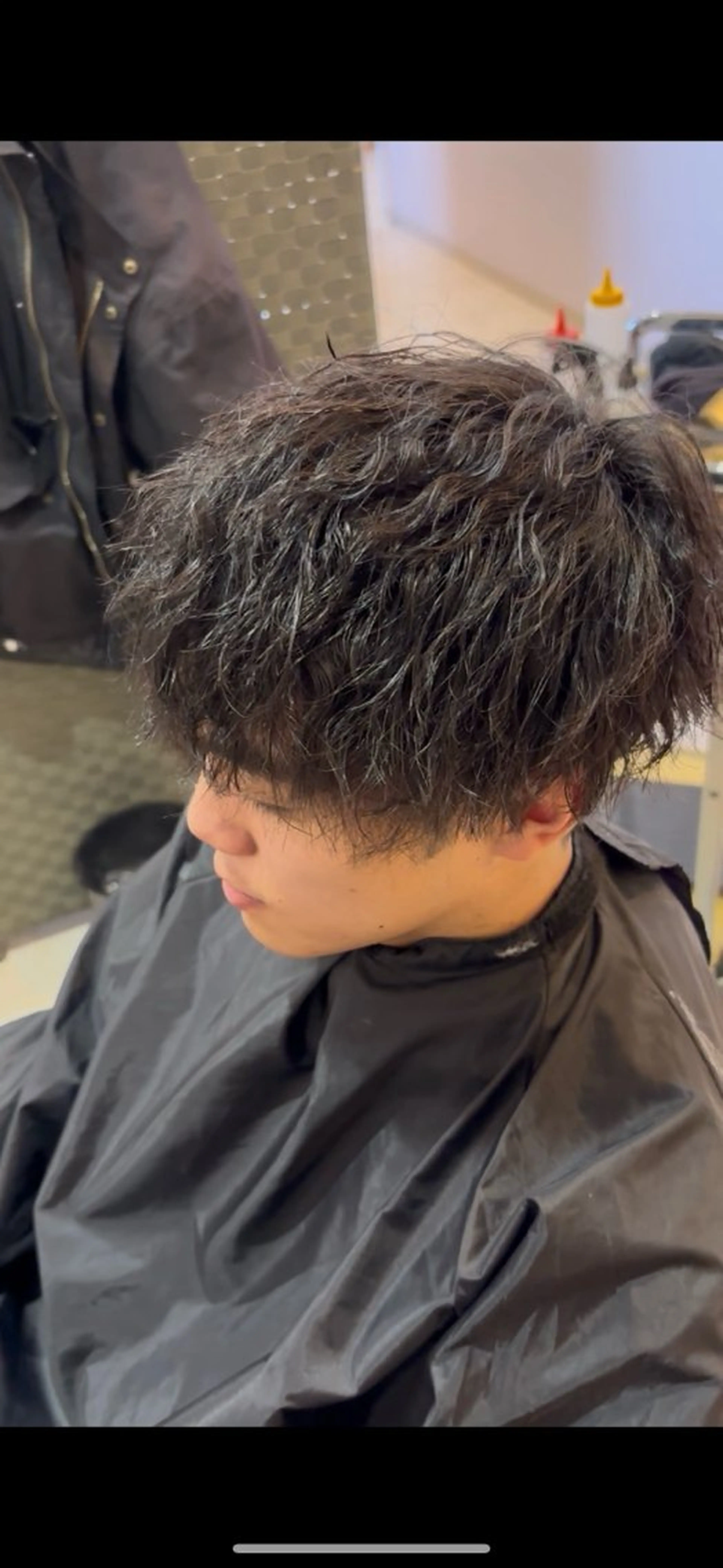 メンズ カット パーマ フルリール所属・フルリール/中庄/ ハイトーン/縮毛矯正のヘアスタイル