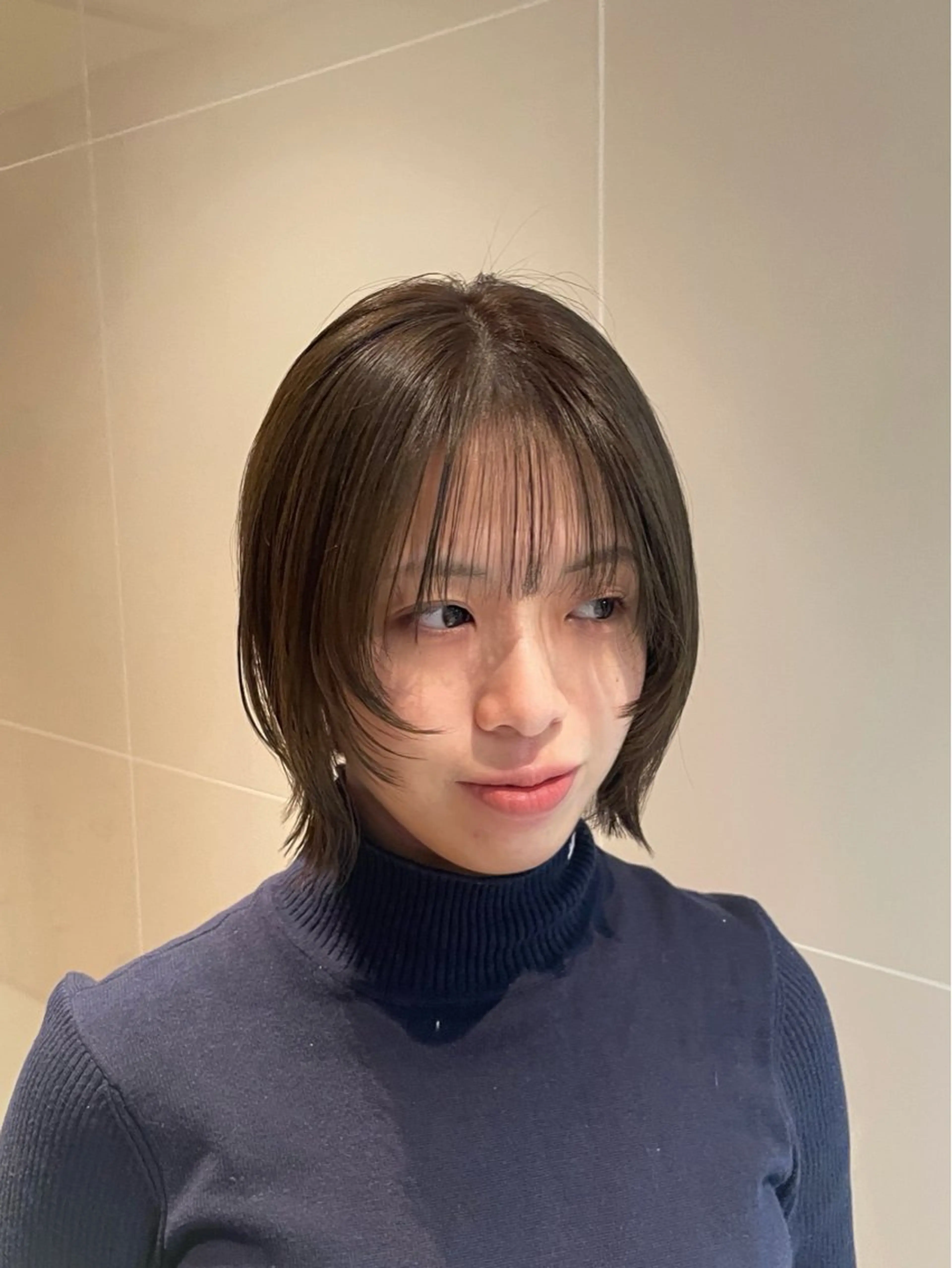 ショート カラー ボブレイヤー ボブ レイヤーカット カット ヘアカラー トリートメント 縮毛矯正/レイヤー 🌙児玉光瑠のヘアスタイル