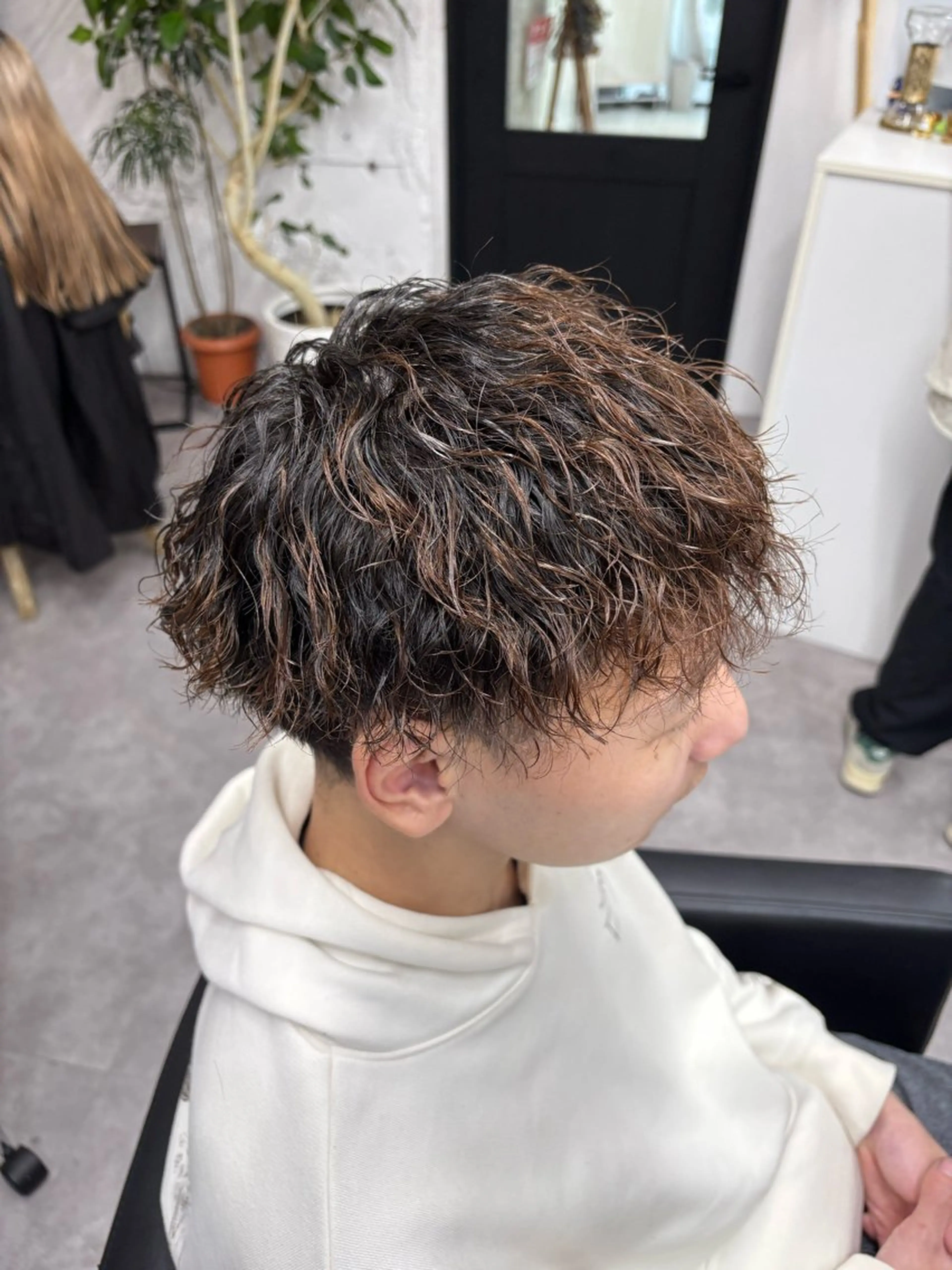 メンズ カット パーマ 笹江 瑞穂のヘアスタイル