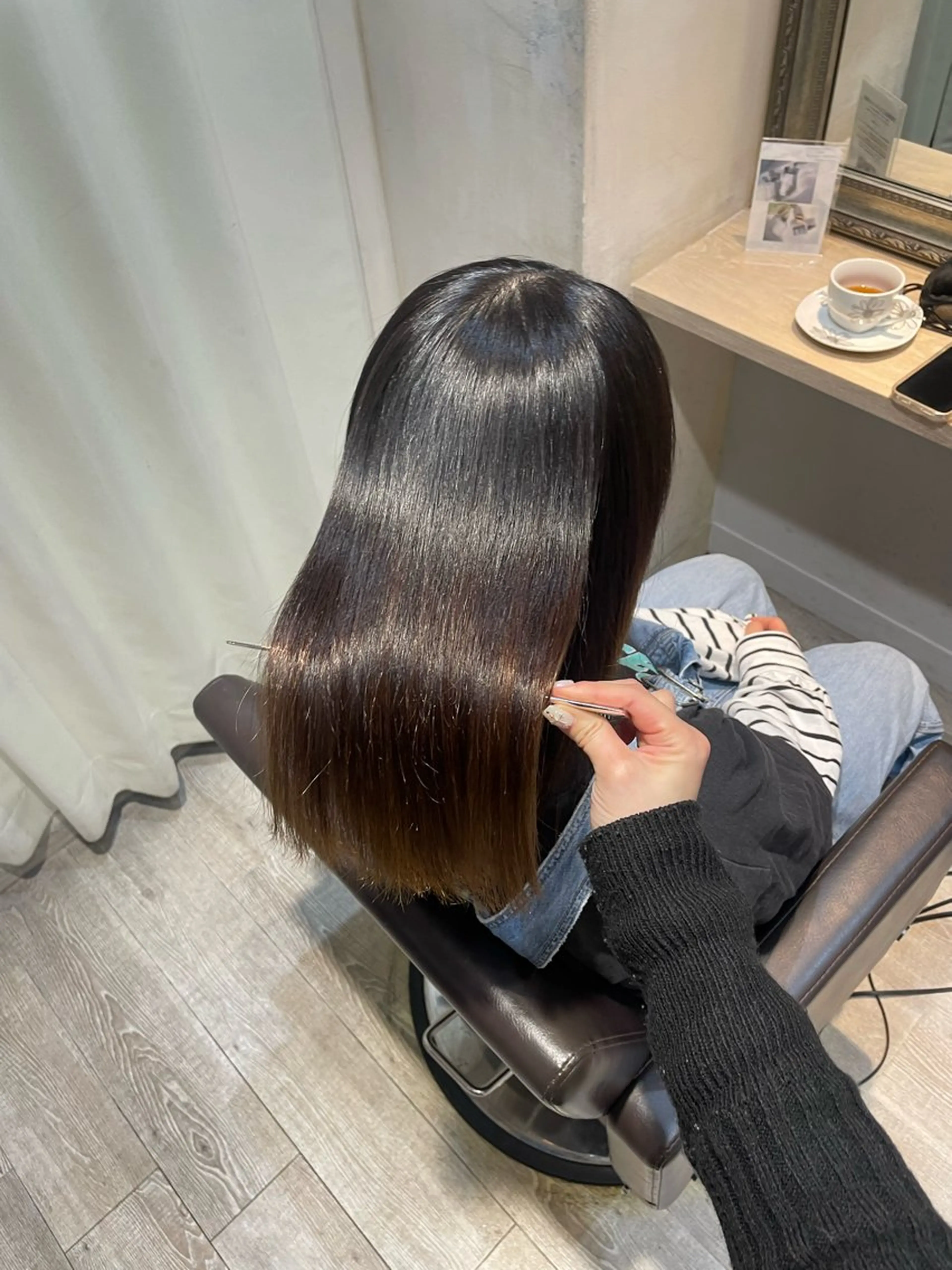 ミディアム トリートメント 縮毛矯正 トリートメント ルティア新宿所属・Lutia 新宿 髪質改善/アカリ🎀のヘアスタイル