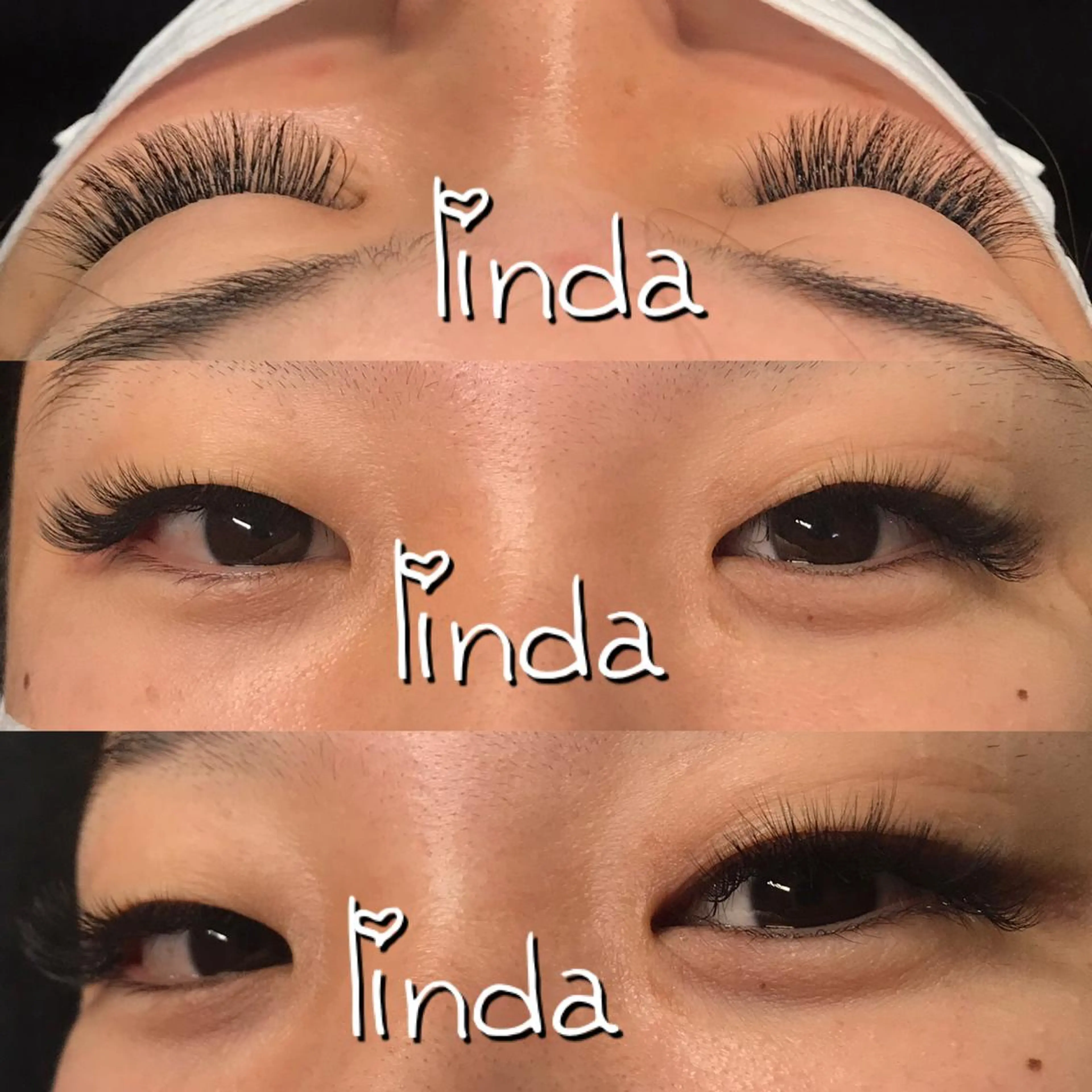 マツエク・マツパ 付け放題 ボリュームラッシュ linda lashesのマツエク・マツパデザイン