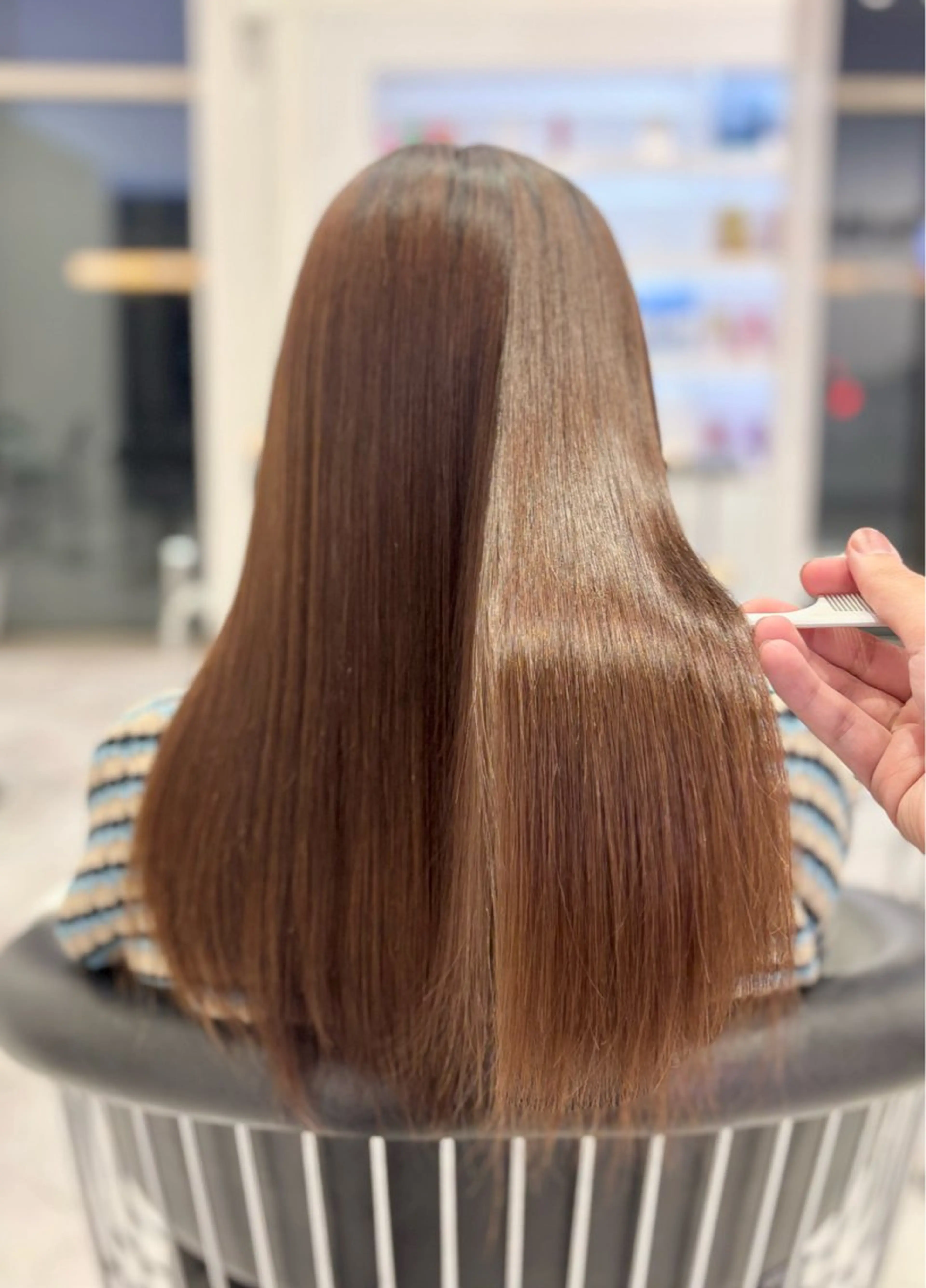 縮毛矯正＋髪質改善トリートメント¥23,100→¥16,000の写真