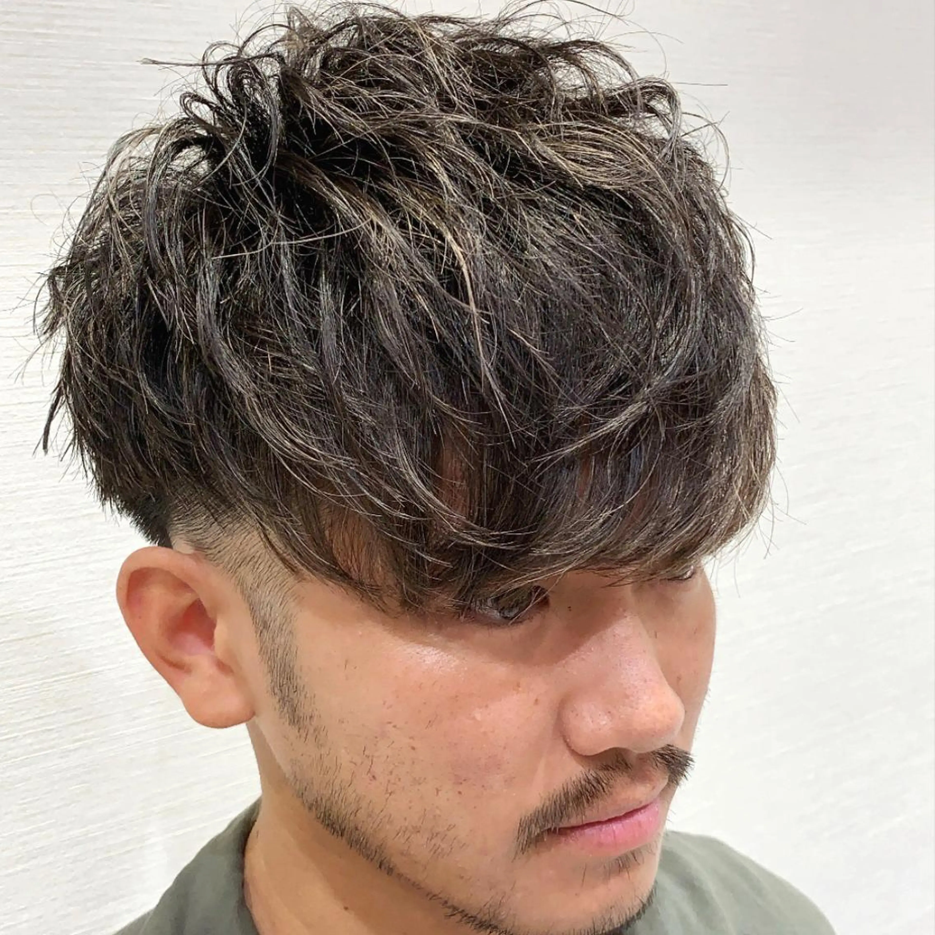 ショート カラー パーマ メンズ 【メンズ縮毛矯正】 田中秀斗のヘアスタイル