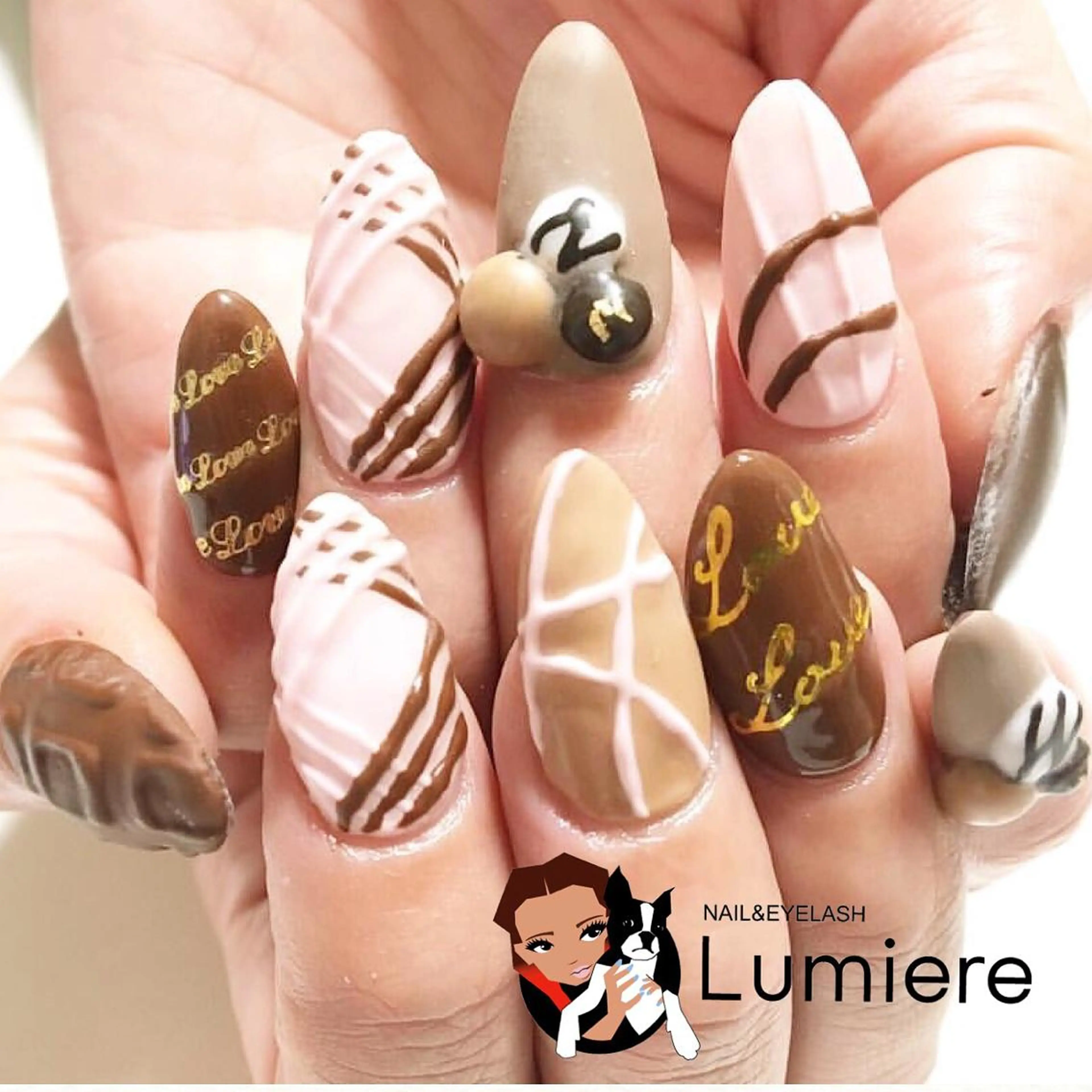 キッズ ネイル マツエク・マツパ バレンタイン beauty Kasane,所属・鎌野 えりかのマツエク・マツパデザイン