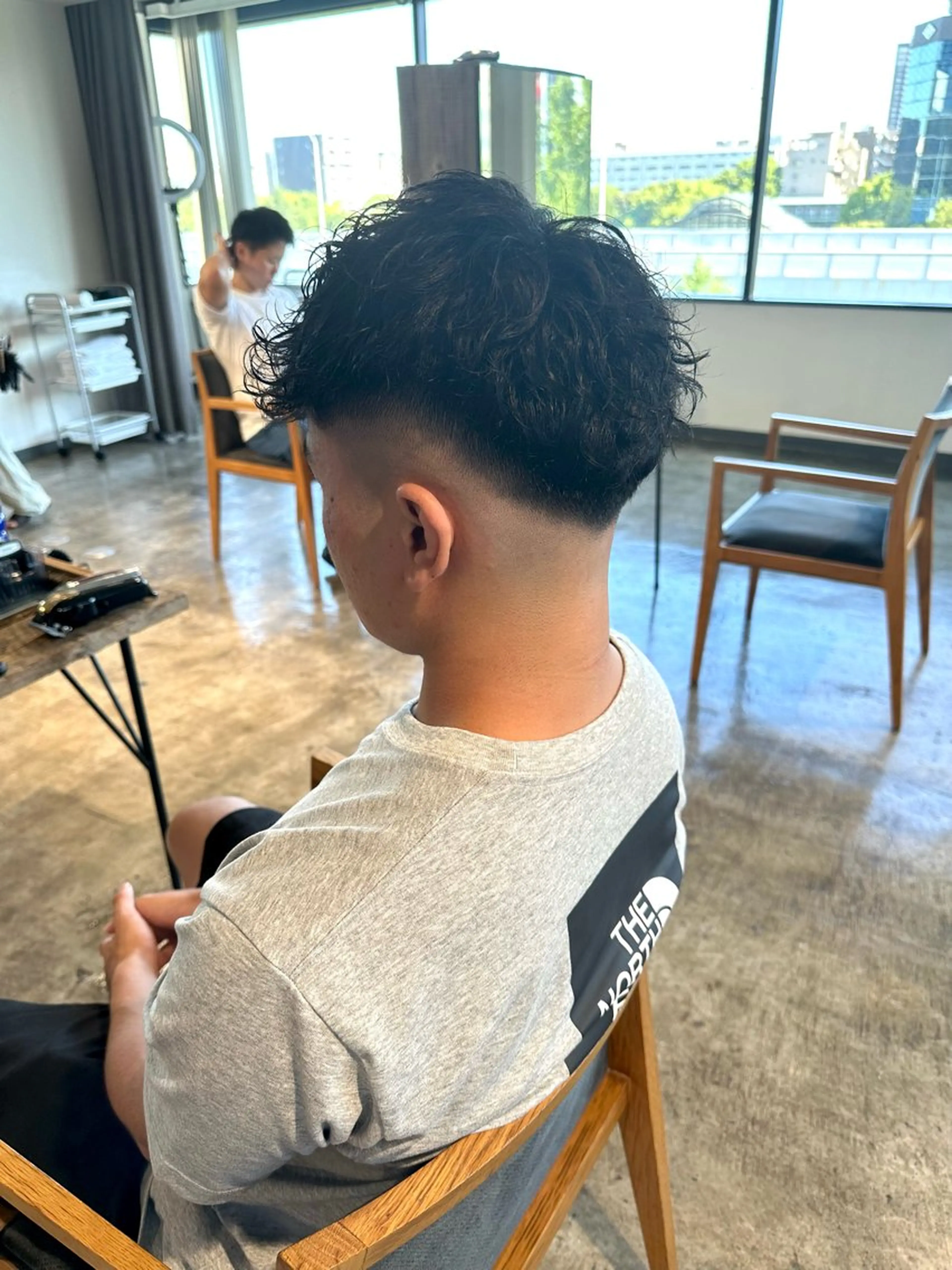 メンズ フェードカット マッシュ メンズパーマ スキンフェード スペインカール 骨格補正施術/メンズ 専門美容師/YUYAのヘアスタイル