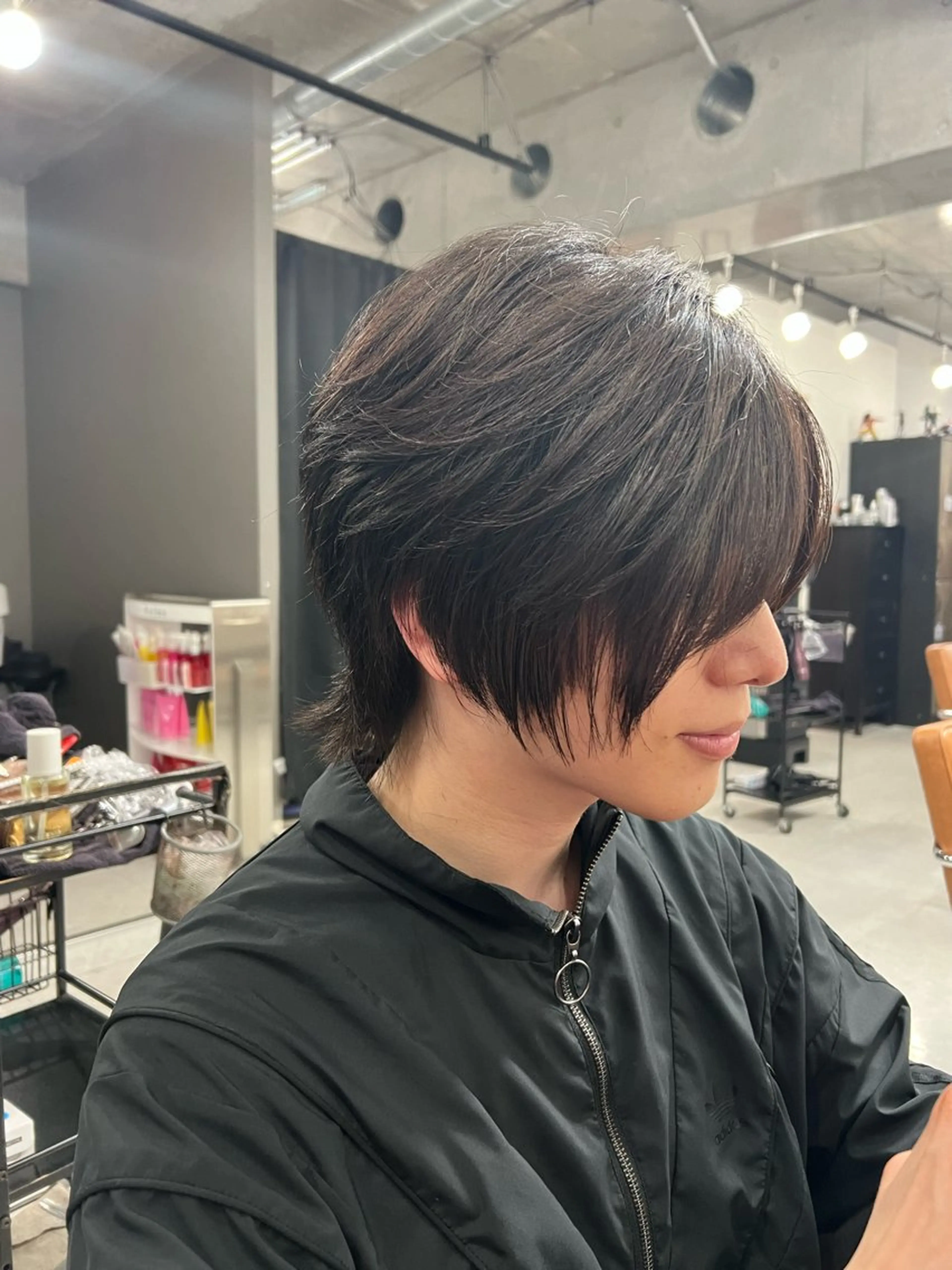 ショート ウルフカット パーマ指名1位✨ 針尾　完のヘアスタイル