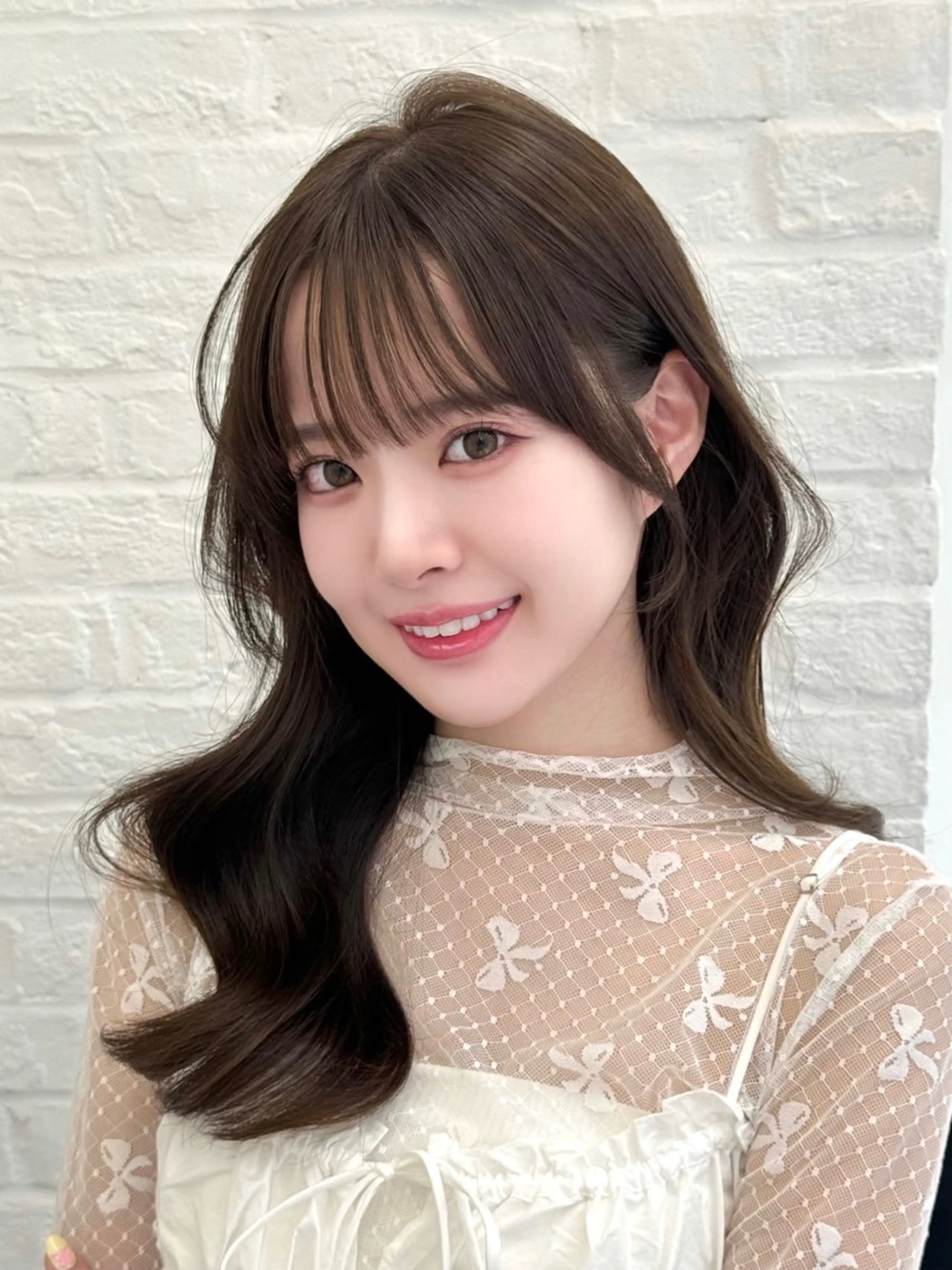 セミロング 映える顔まわり/前髪 特化 💗 ユキマのヘアスタイル