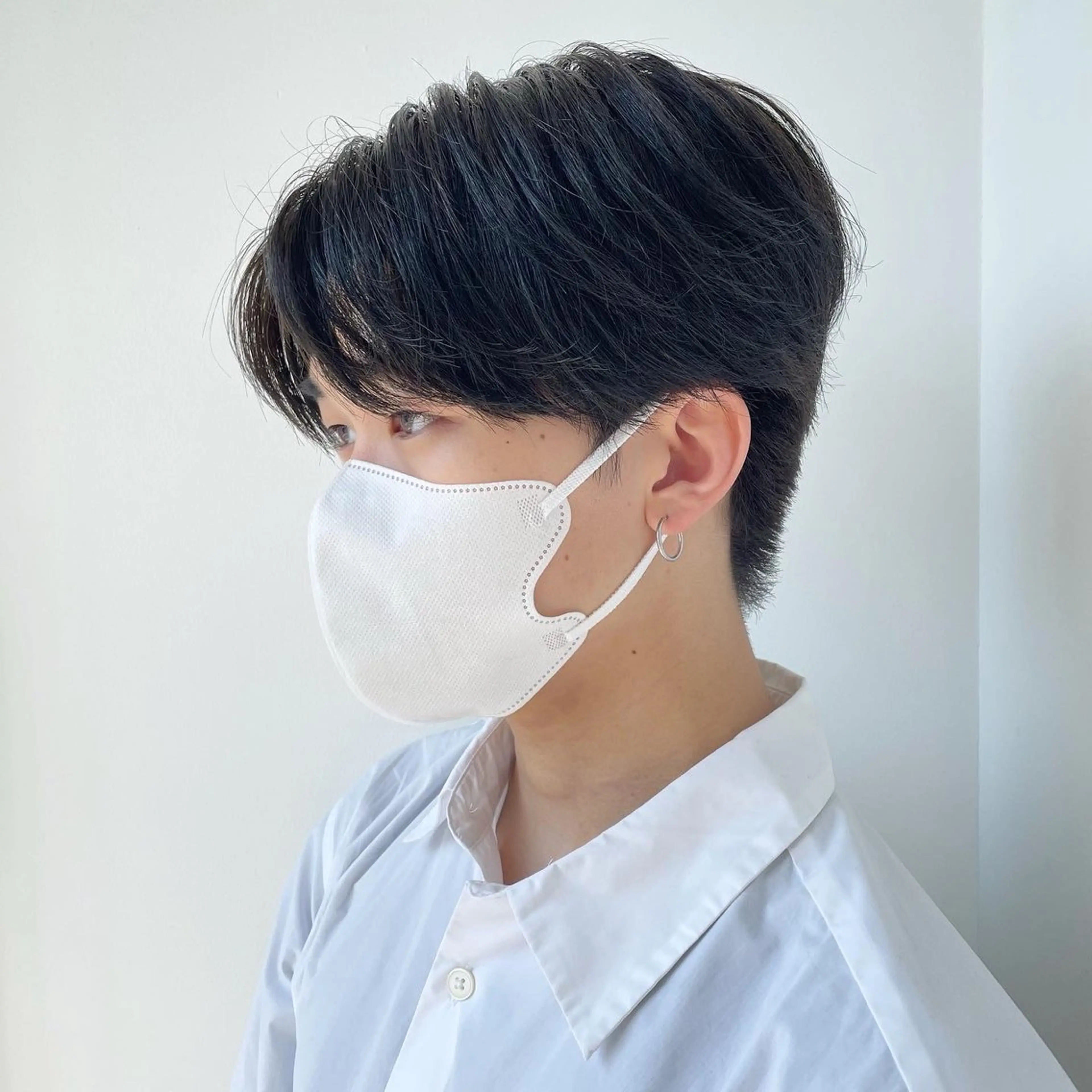 メンズ センターパート メンズ韓国風 カット ヘアカラー トリートメント Bonheur所属・茨木メンズ/フェザー パーマ/酒井壮大のヘアスタイル