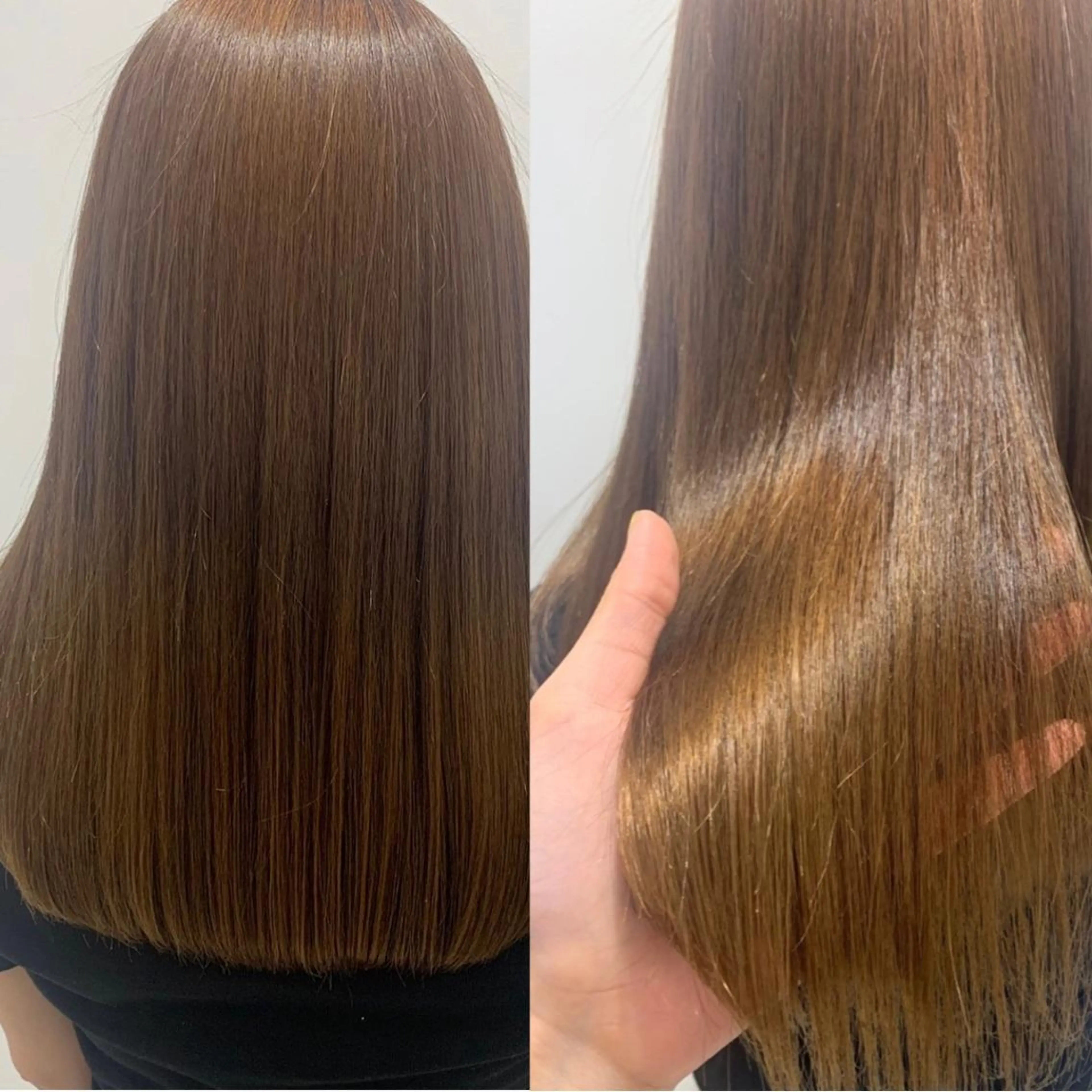 セミロング 髪質改善 縮毛矯正 酸性ストレート ボブ/美髪矯正 /佐藤　奈巳のヘアスタイル