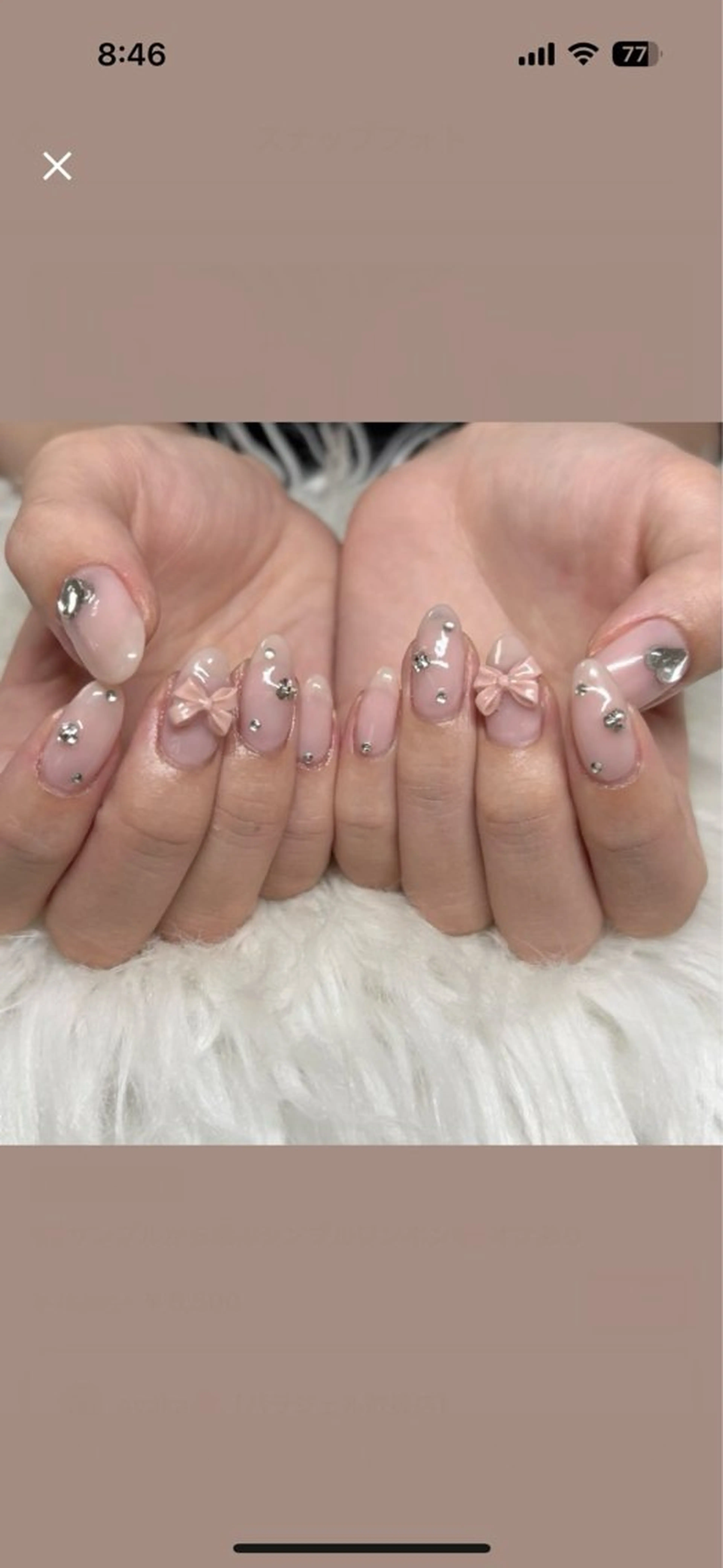 ネイル アートネイル 長さ出し ジェルネイル ガーリー マグネットネイル ハンドネイル KIM キムのネイルデザイン