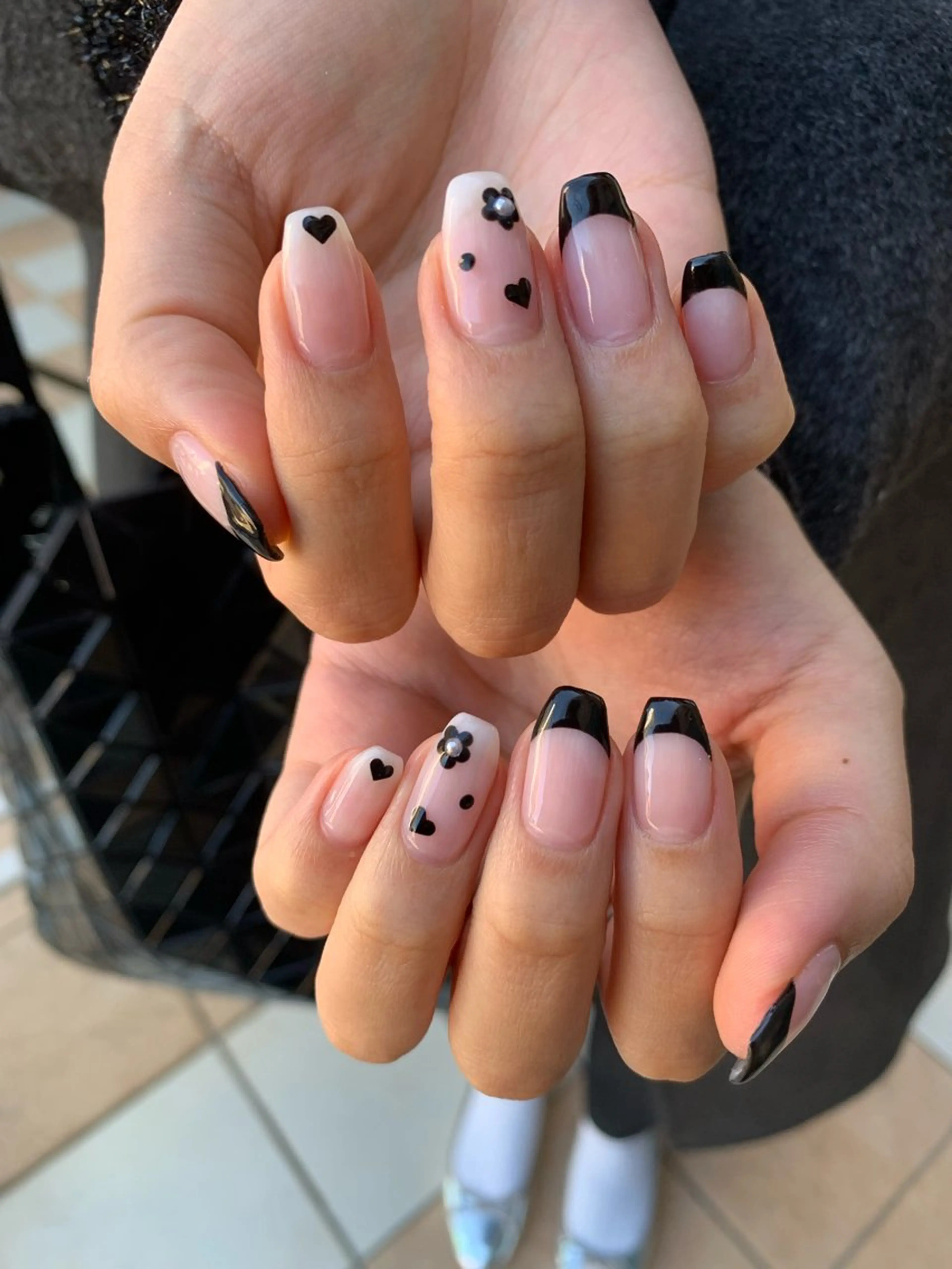 ネイル フレンチネイル ジェルネイル パラジェル シンプルネイル YUKIMO🍎名駅 /ニュアンスのネイルデザイン