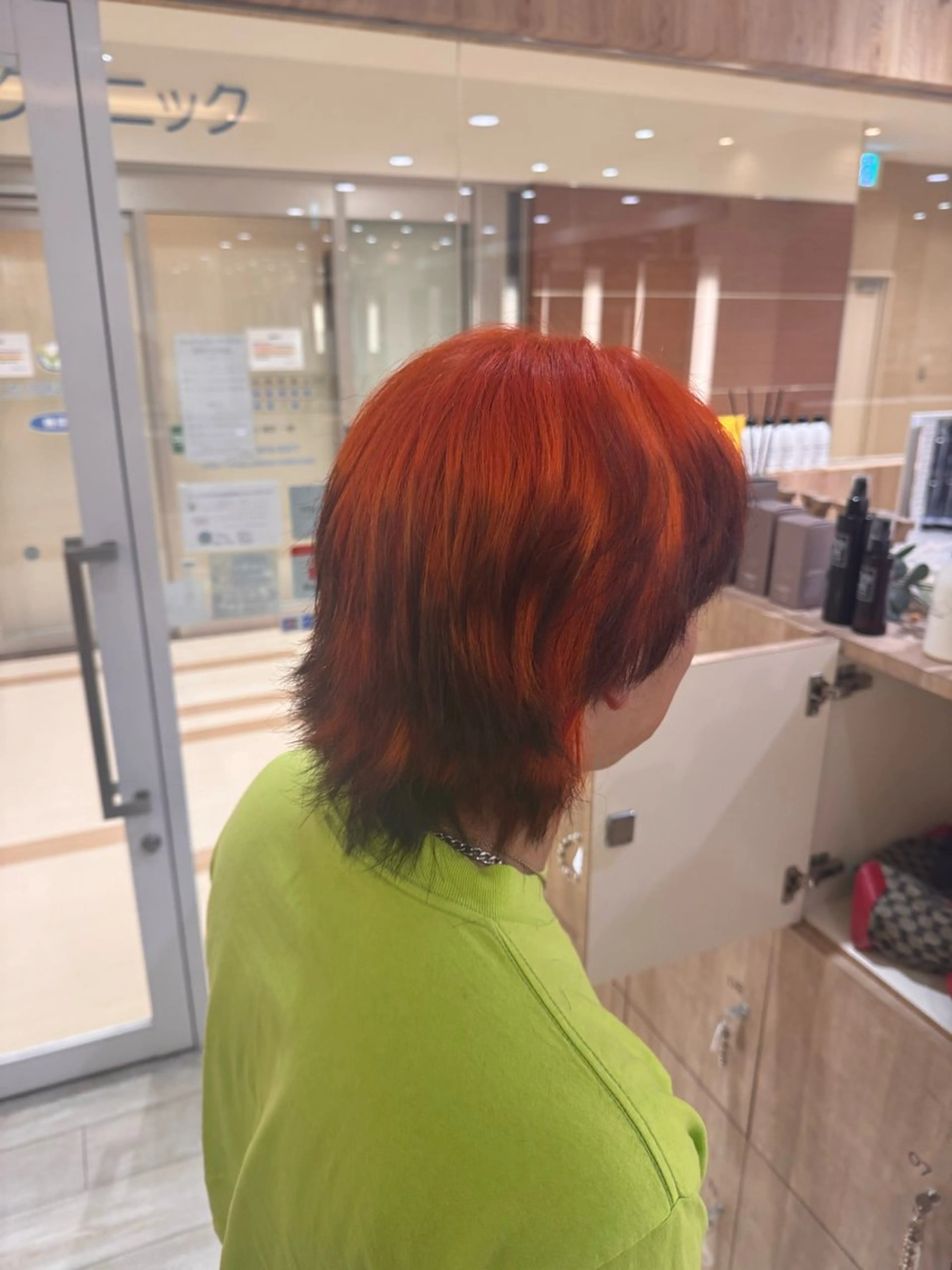 カラー メンズ オレンジ 藤野 唯斗のヘアスタイル