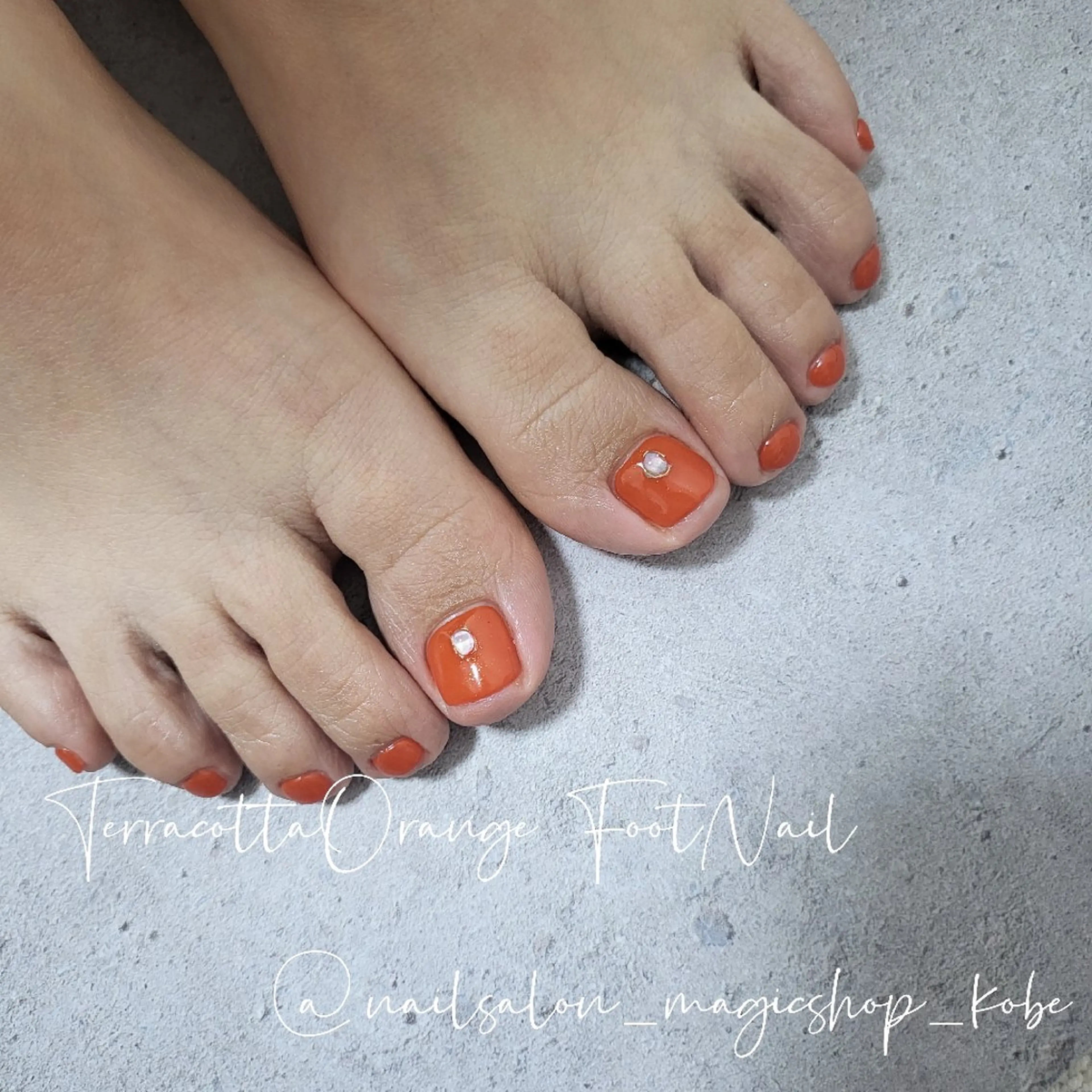 ネイル アートネイル ブラウン クリアネイル フットネイル ジェルネイル フットネイル Nailsalon MagicShopのネイルデザイン