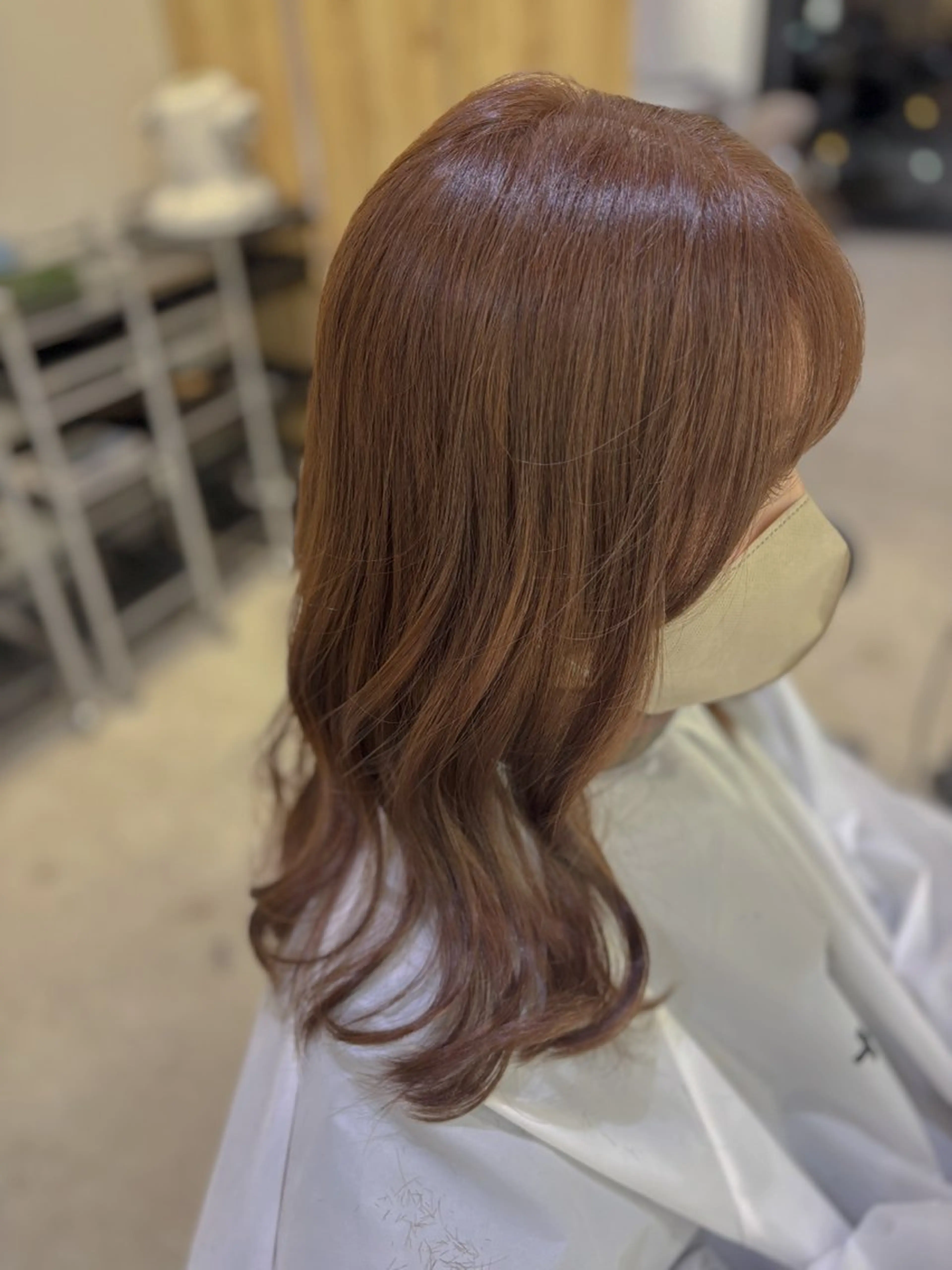 ミディアム カラー ヘアカラー 須藤 萌のヘアスタイル