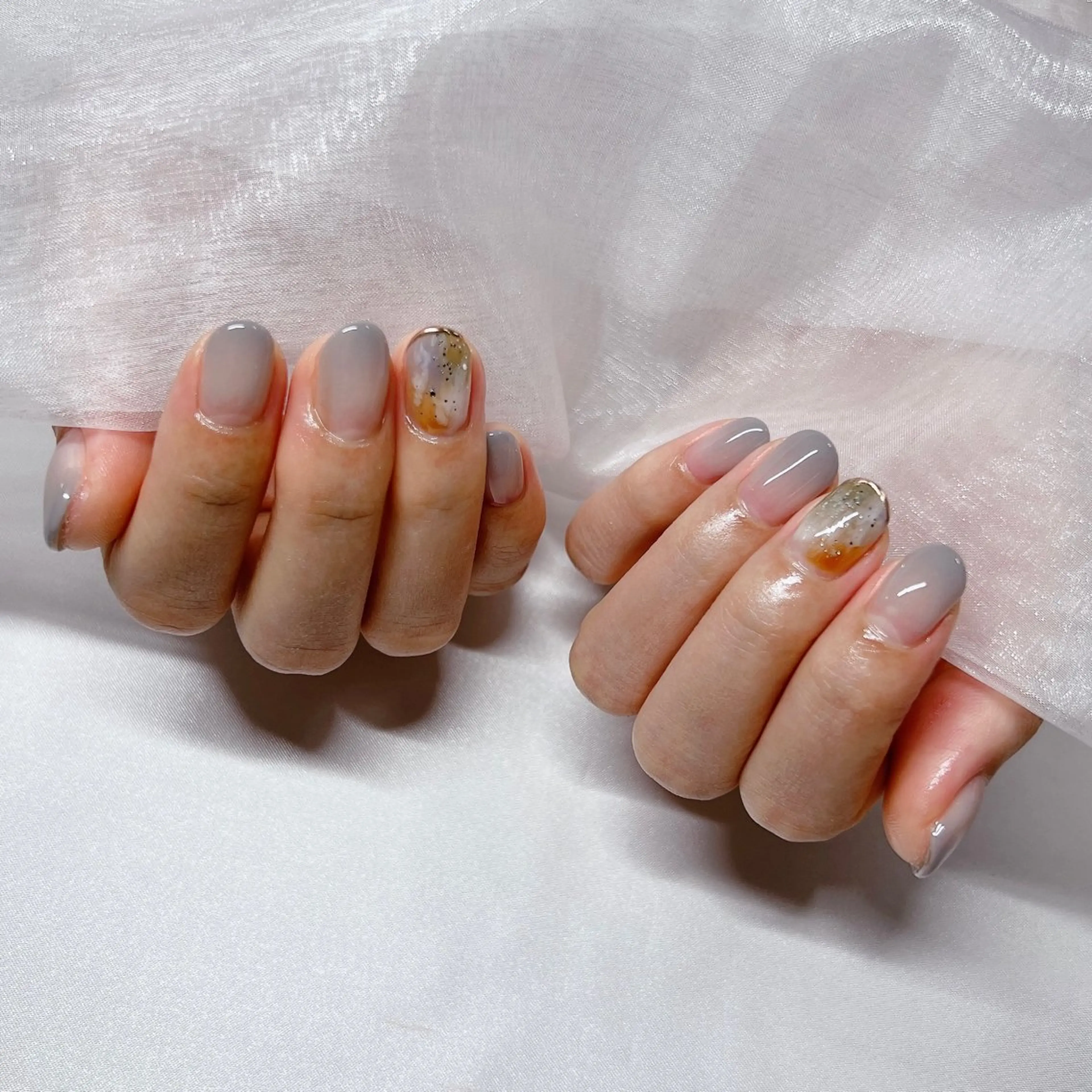 ネイル ジェルネイル 韓国ネイル マグネットネイル 持ち込み ニュアンスネイル -nail salon-Reward所属・nail salon Rewardのネイルデザイン