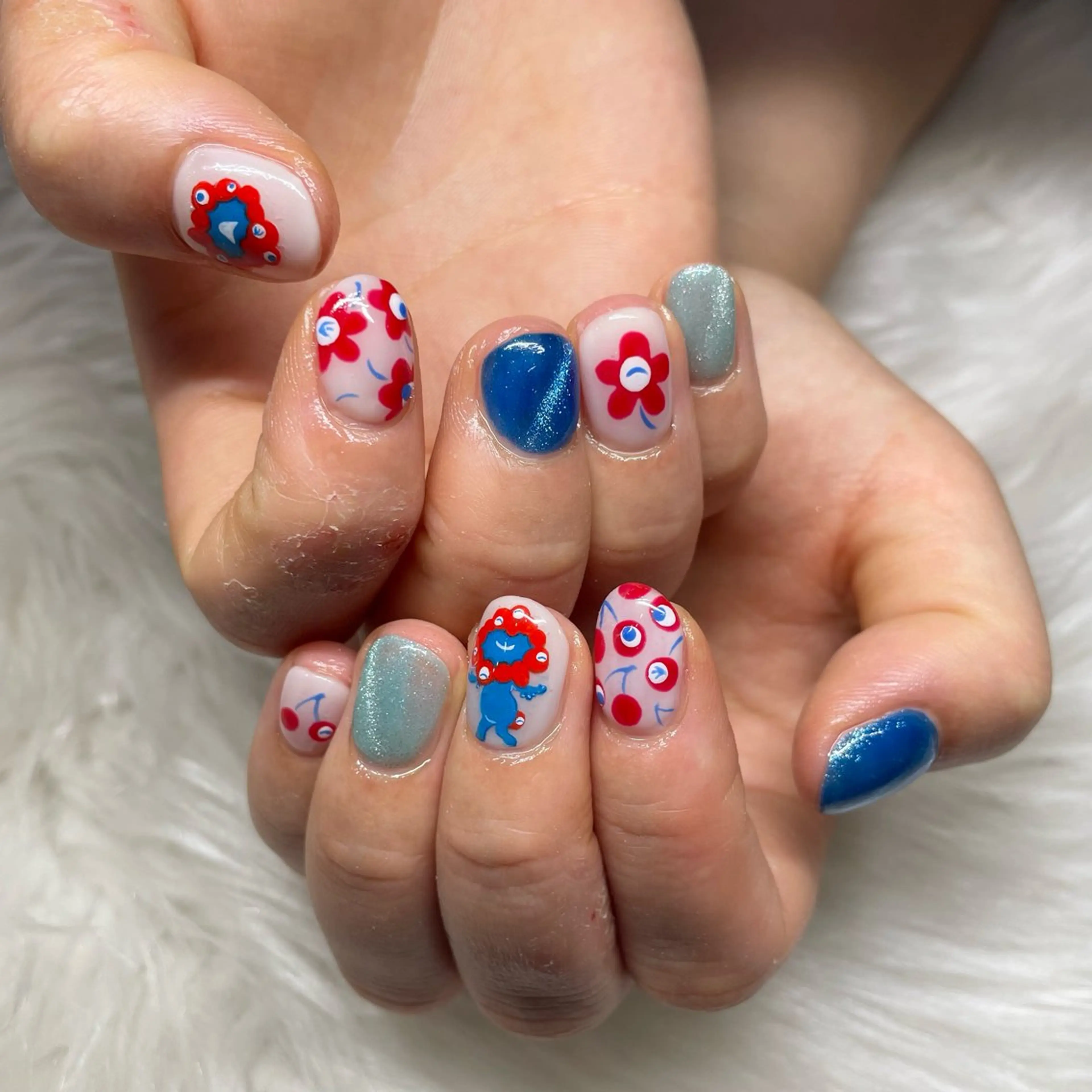 ネイル マグネットネイル シュガープラム TAMURAのネイルデザイン