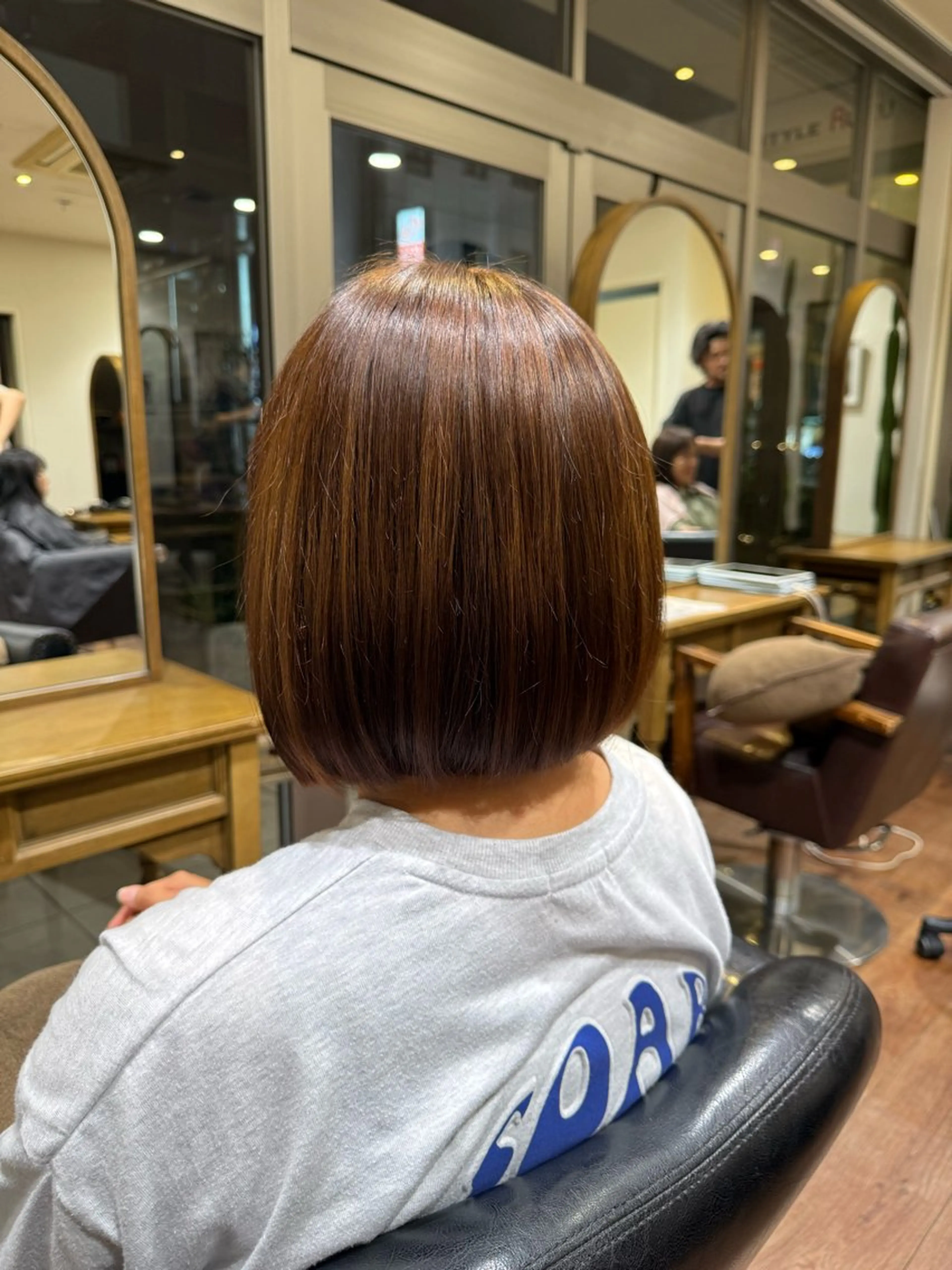 ミディアム カラー ヘアカラー 松江 優空のヘアスタイル