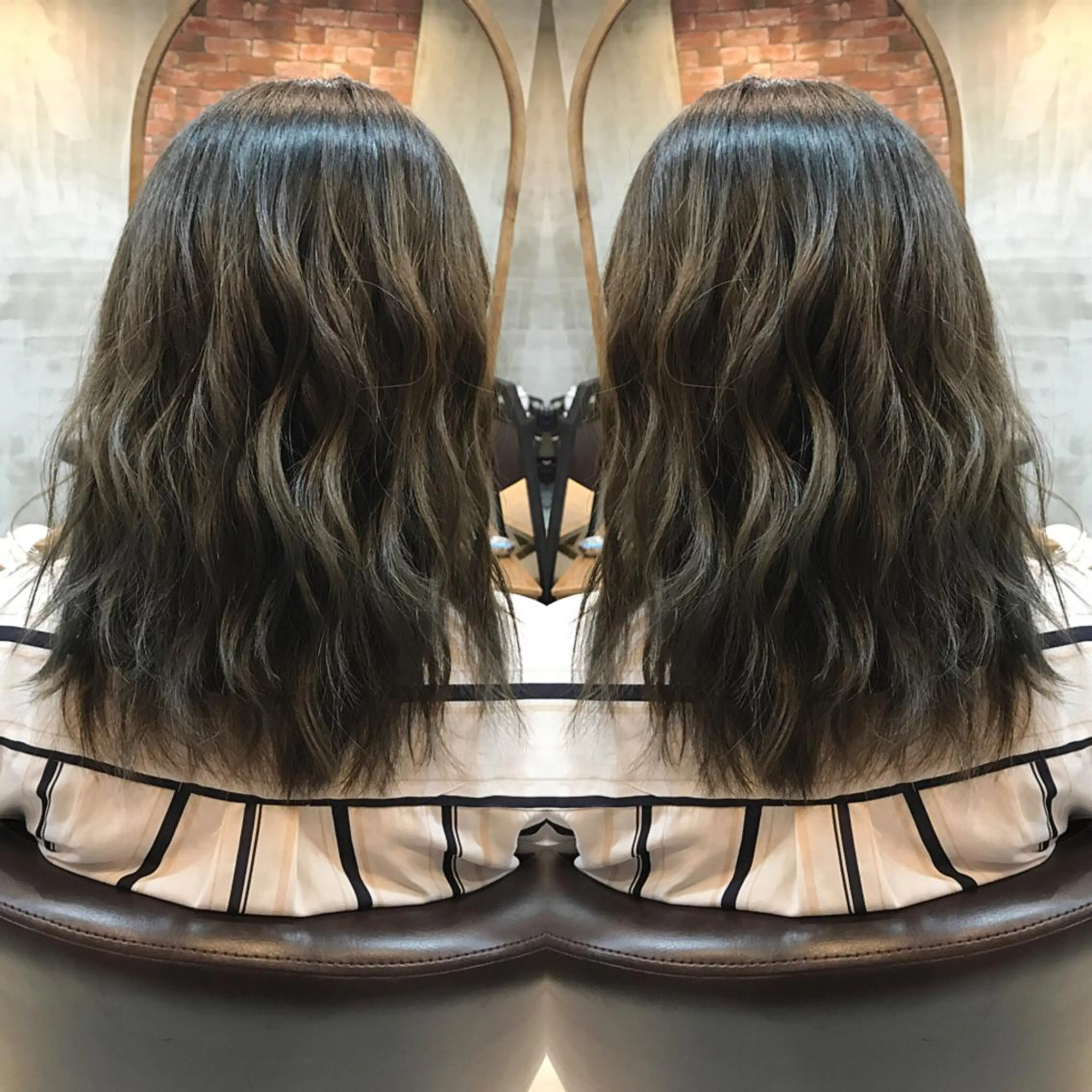 ミディアム カラー ヘアカラー cecil hair所属・重政 和樹のヘアスタイル