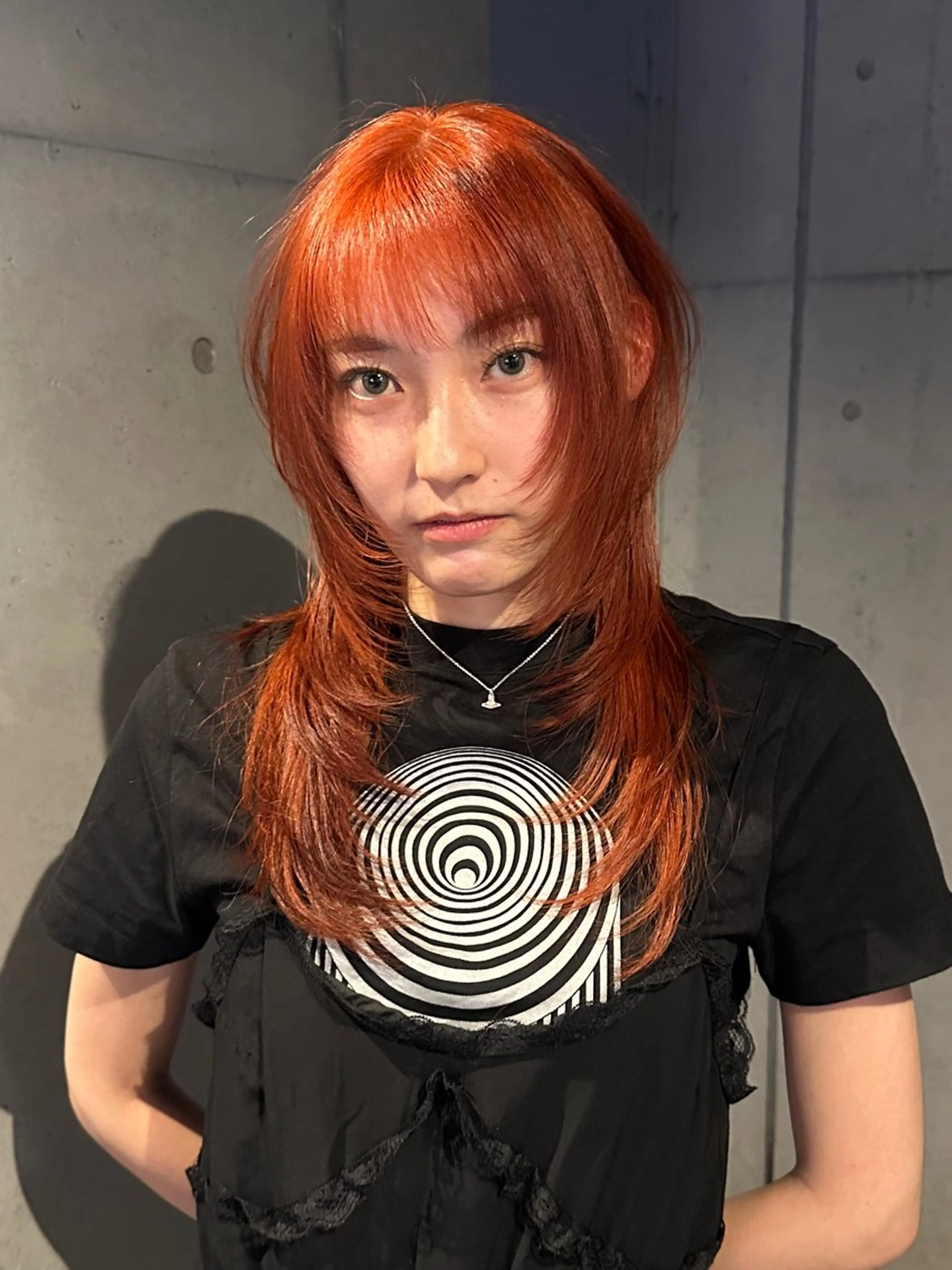 ロング カラー 顔まわりレイヤー ハッシュカット レイヤーカット ウルフカット カット ヘアカラー 《ウルフ/レイヤー/ 似合わせ》山本祐輔のヘアスタイル